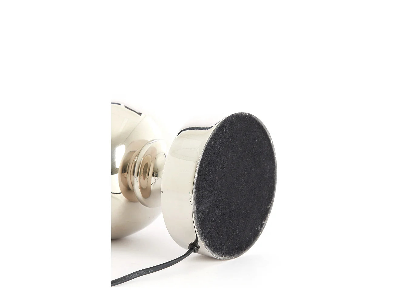 Pied de lampe CADY - Ø15x40cm - Argent