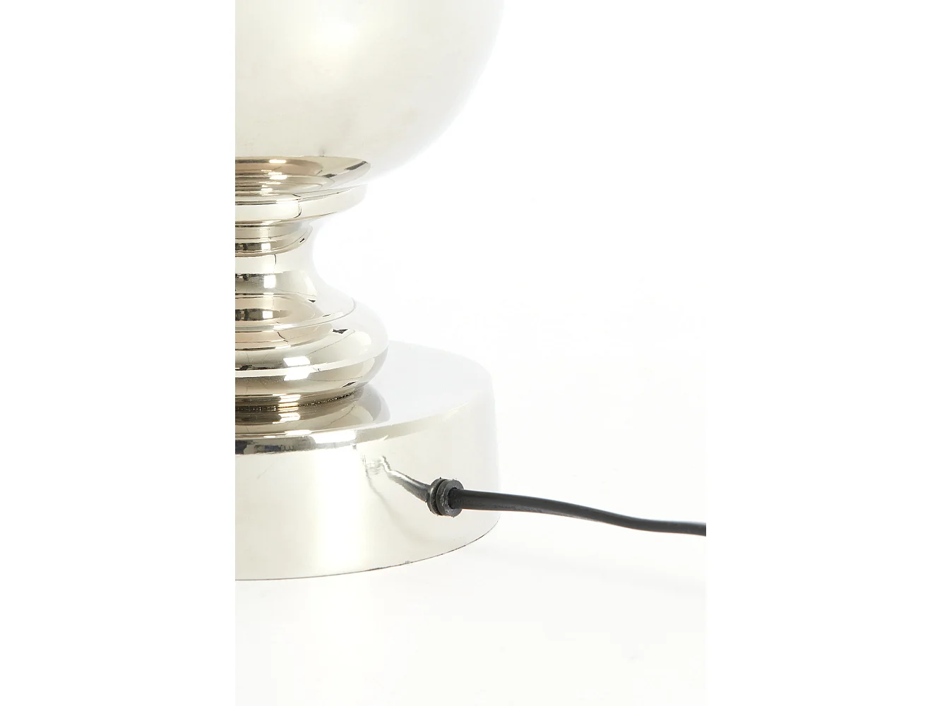 Pied de lampe CADY - Ø15x40cm - Argent