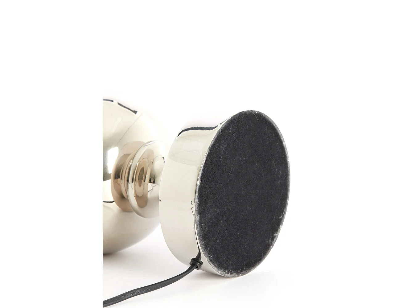 Pied de lampe CADY - Ø15x40cm - Argent