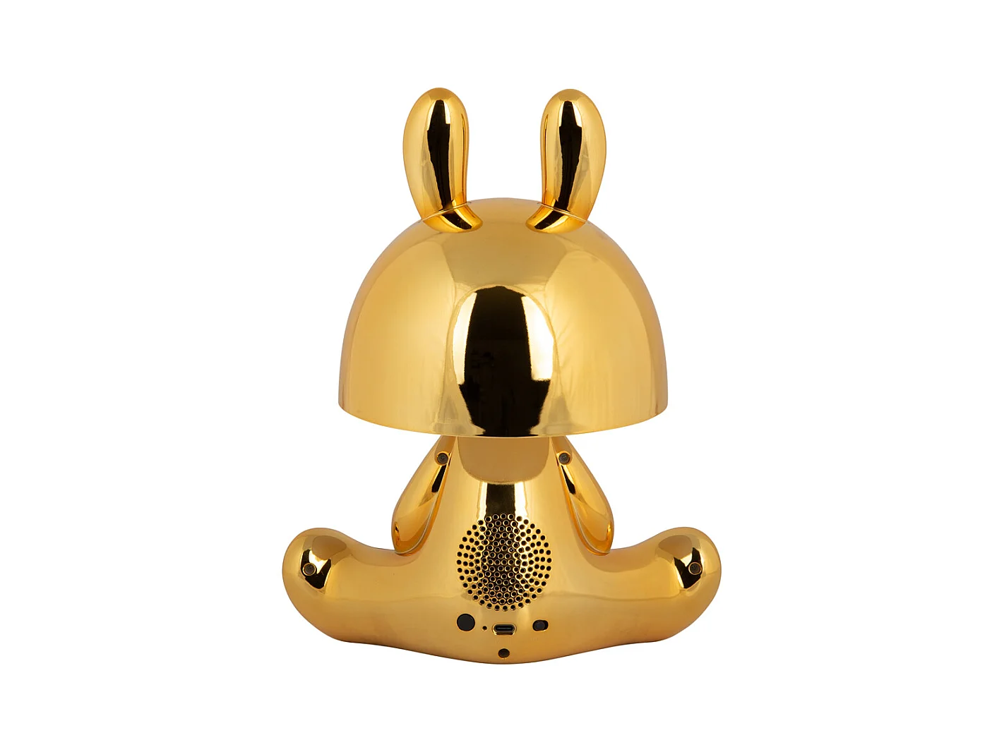 Lampe de table Bunny LED avec haut-parleur Bluetooth - Plaqué or