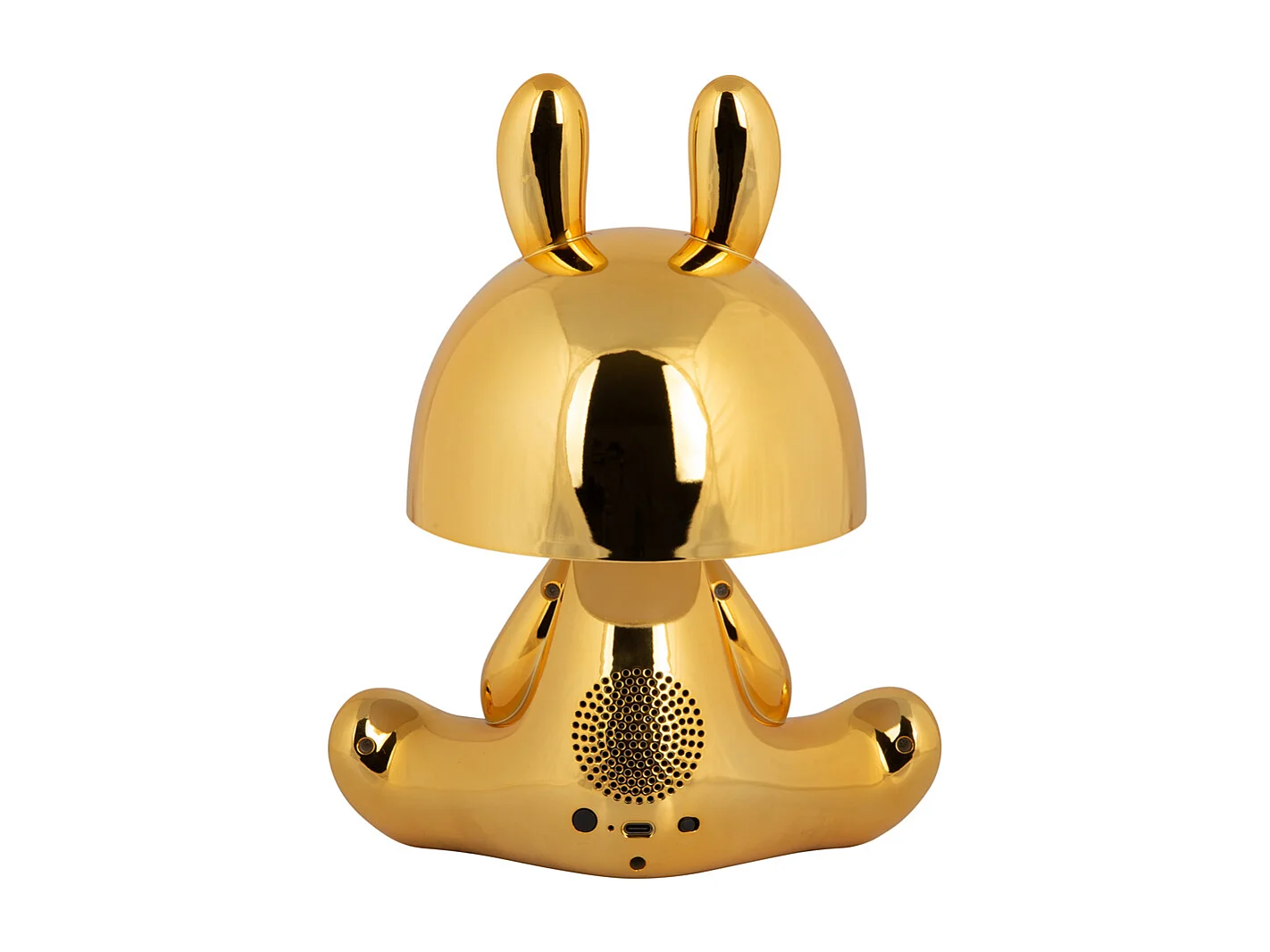 Lampe de table Bunny LED avec haut-parleur Bluetooth - Plaqué or