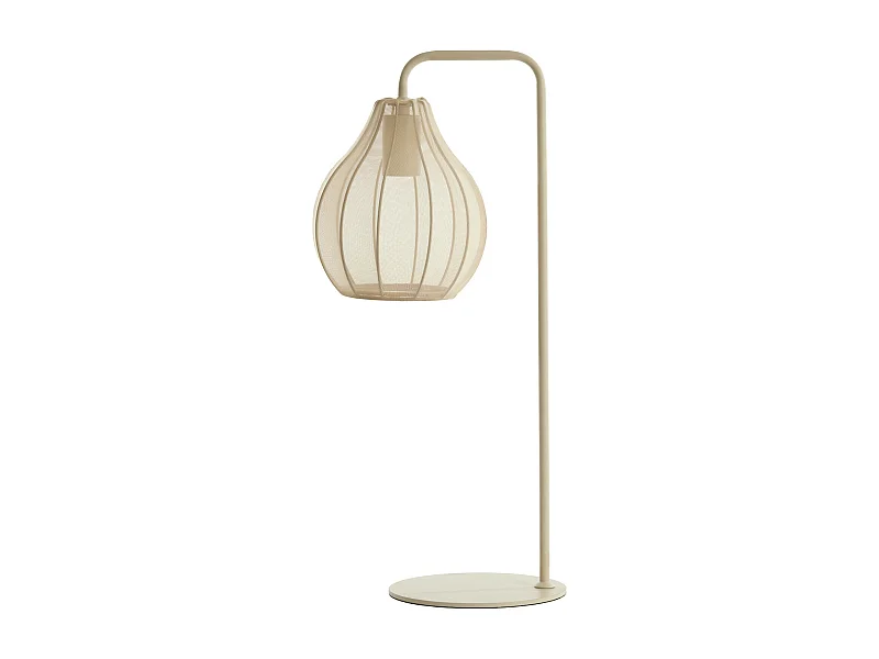 Tischlampe ELATI - Ø20x60,5cm - Beige