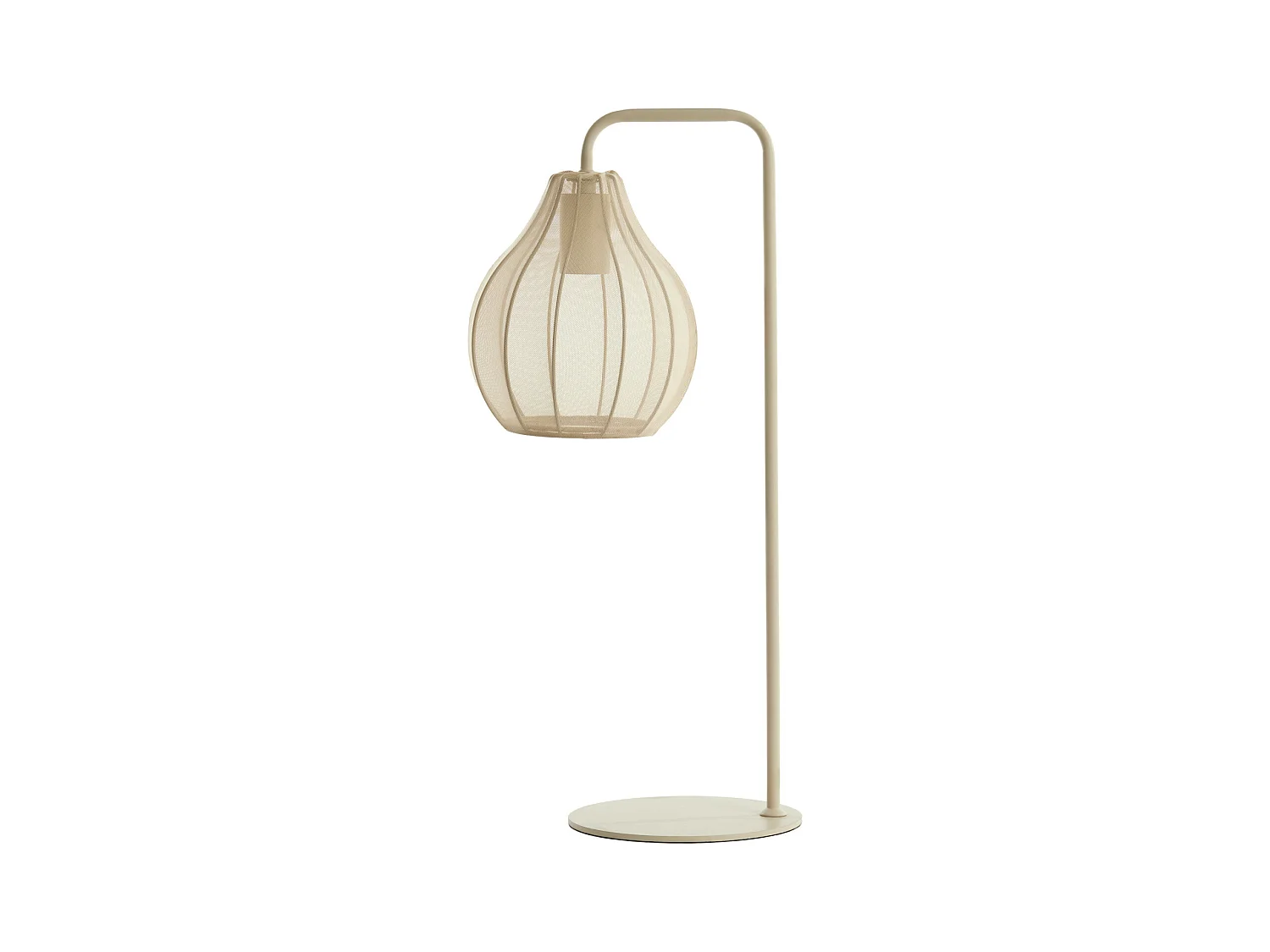 Lampe de table ELATI - Ø20x60,5cm - Beige