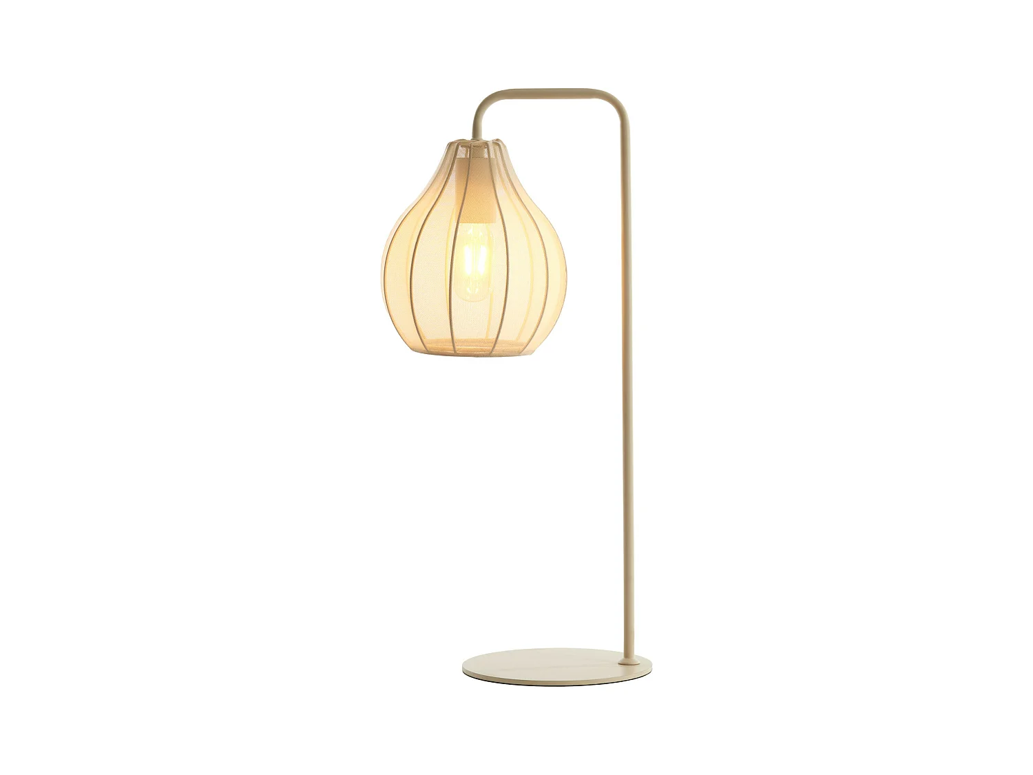 Lampe de table ELATI - Ø20x60,5cm - Beige