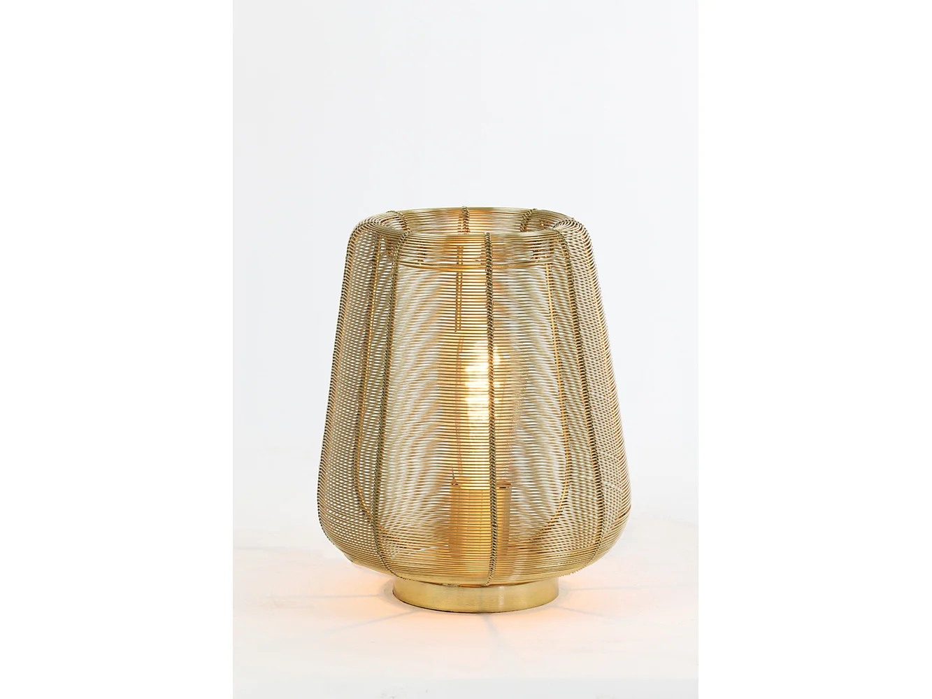 Lampe de table ADETA - Ø22x26cm - Doré