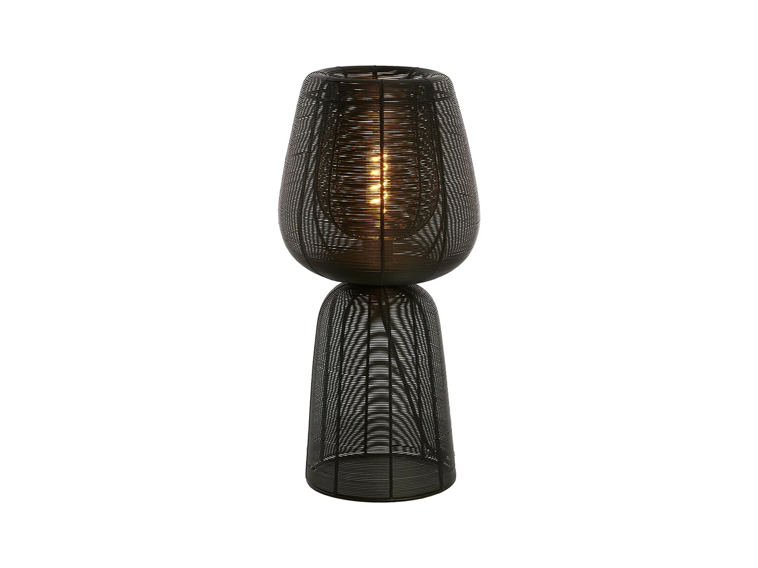 Lampe de table ABOSO - Ø24x54cm - Noir