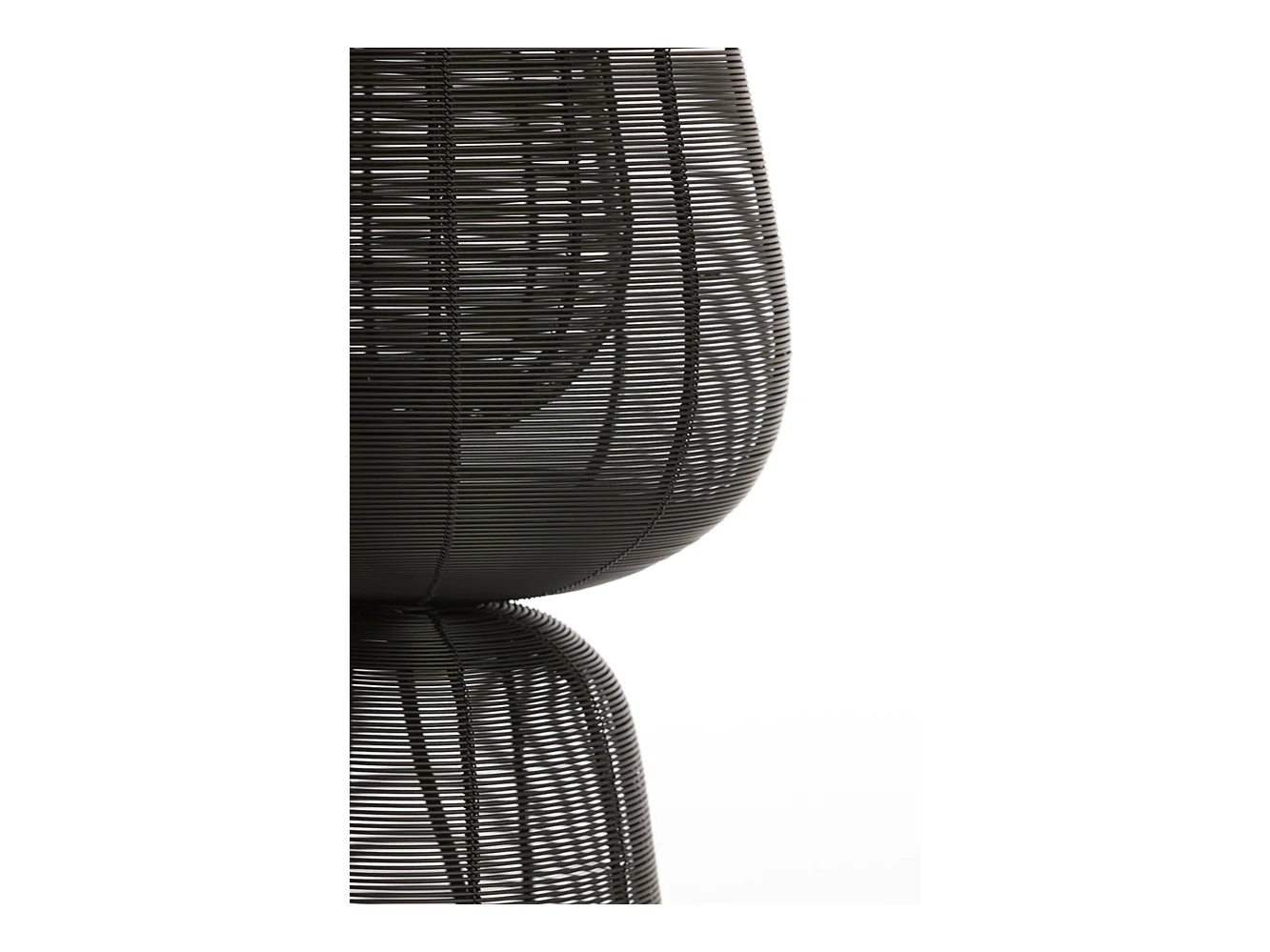 Lampe de table ABOSO - Ø24x54cm - Noir