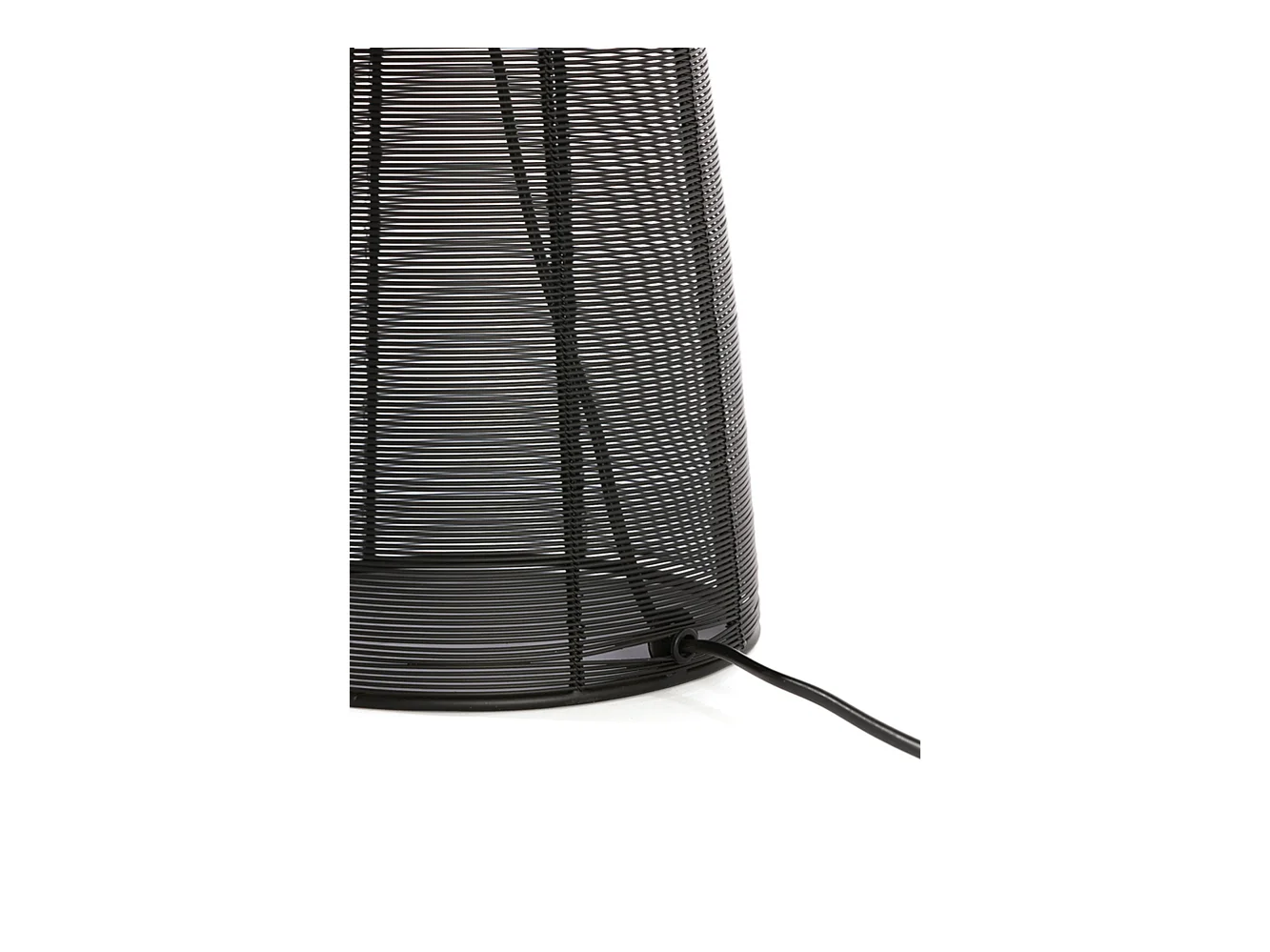 Lampe de table ABOSO - Ø24x54cm - Noir