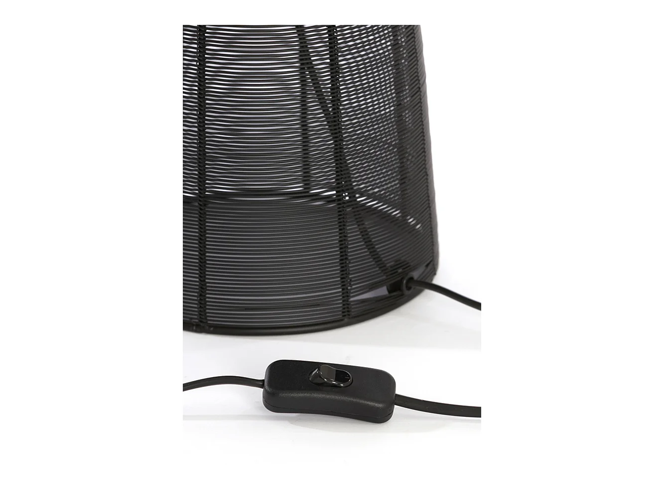 Lampe de table ABOSO - Ø24x54cm - Noir