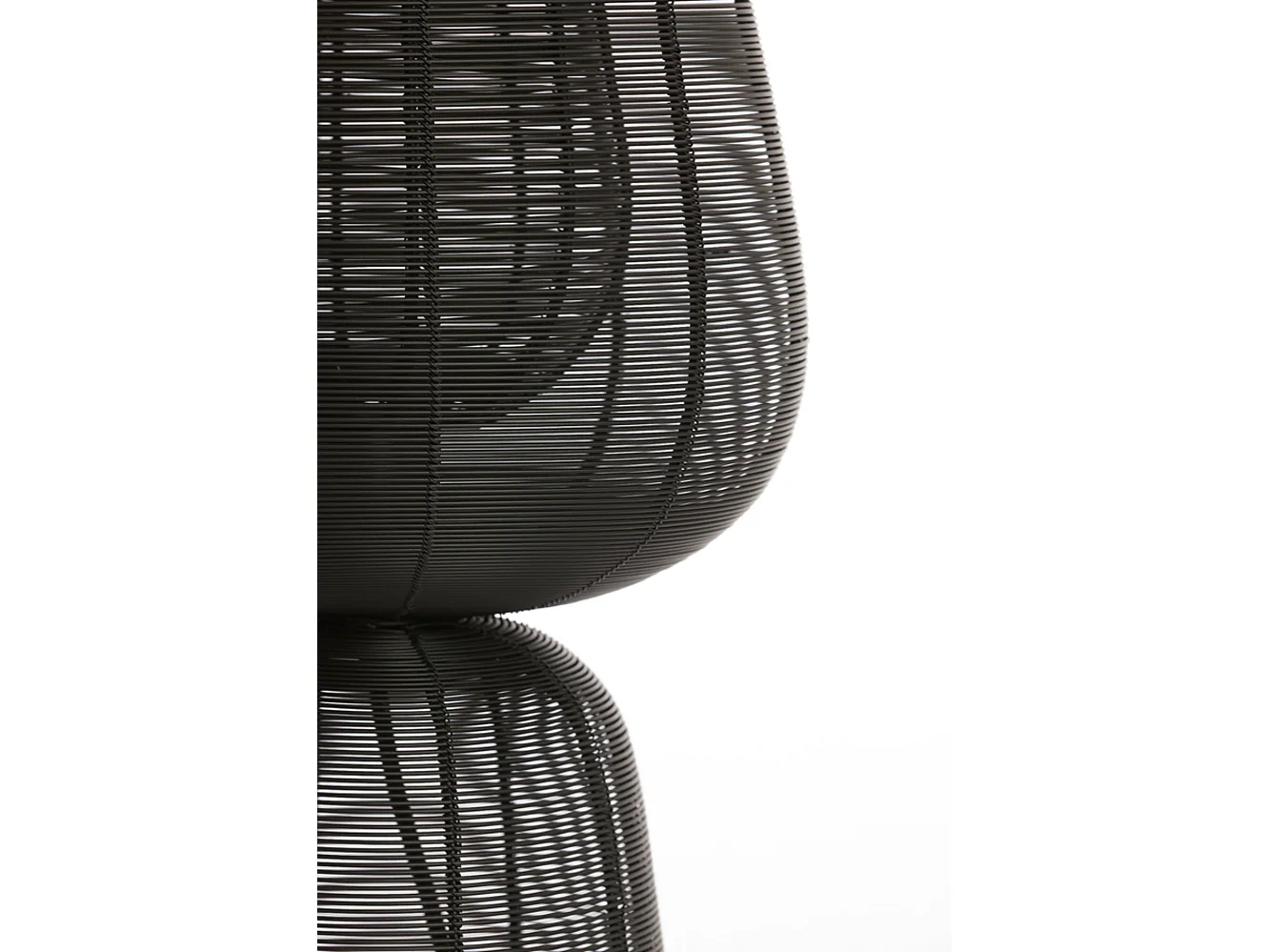 Lampe de table ABOSO - Ø24x54cm - Noir