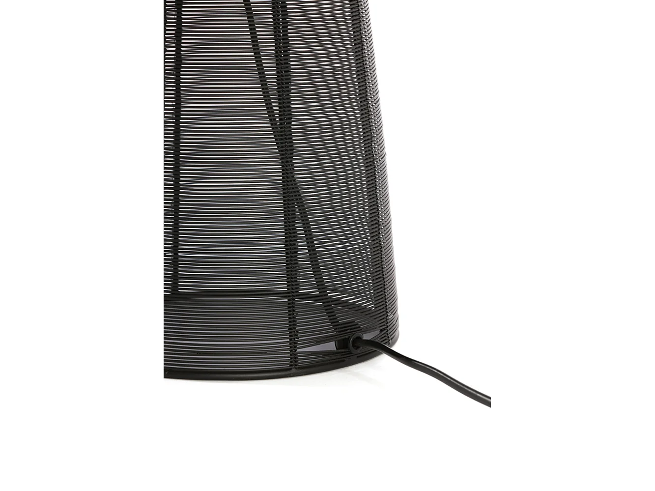 Lampe de table ABOSO - Ø24x54cm - Noir