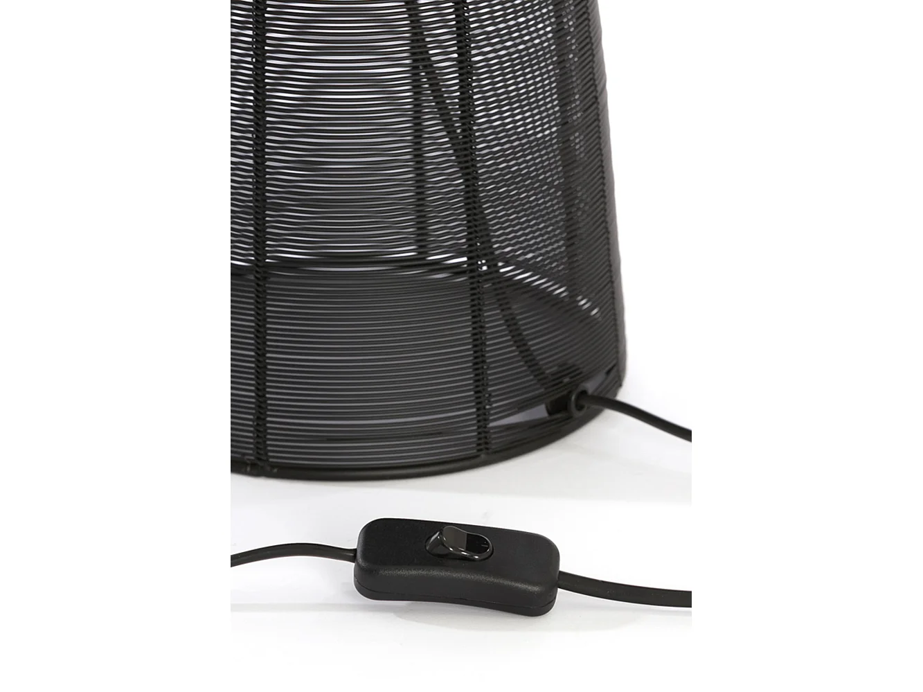 Lampe de table ABOSO - Ø24x54cm - Noir