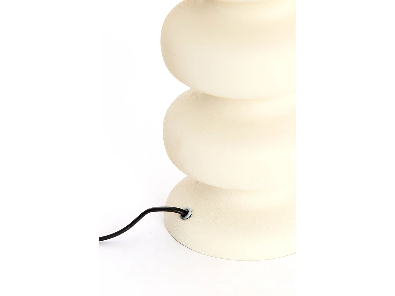 Pied de lampe SOROCA - Ø15x42cm - Blanc