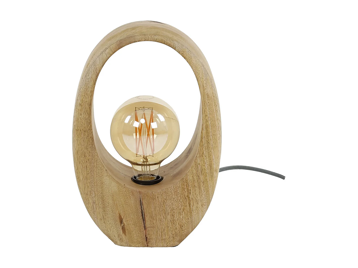 Lampe de table Arch Wood 1L - Manguier massif naturel