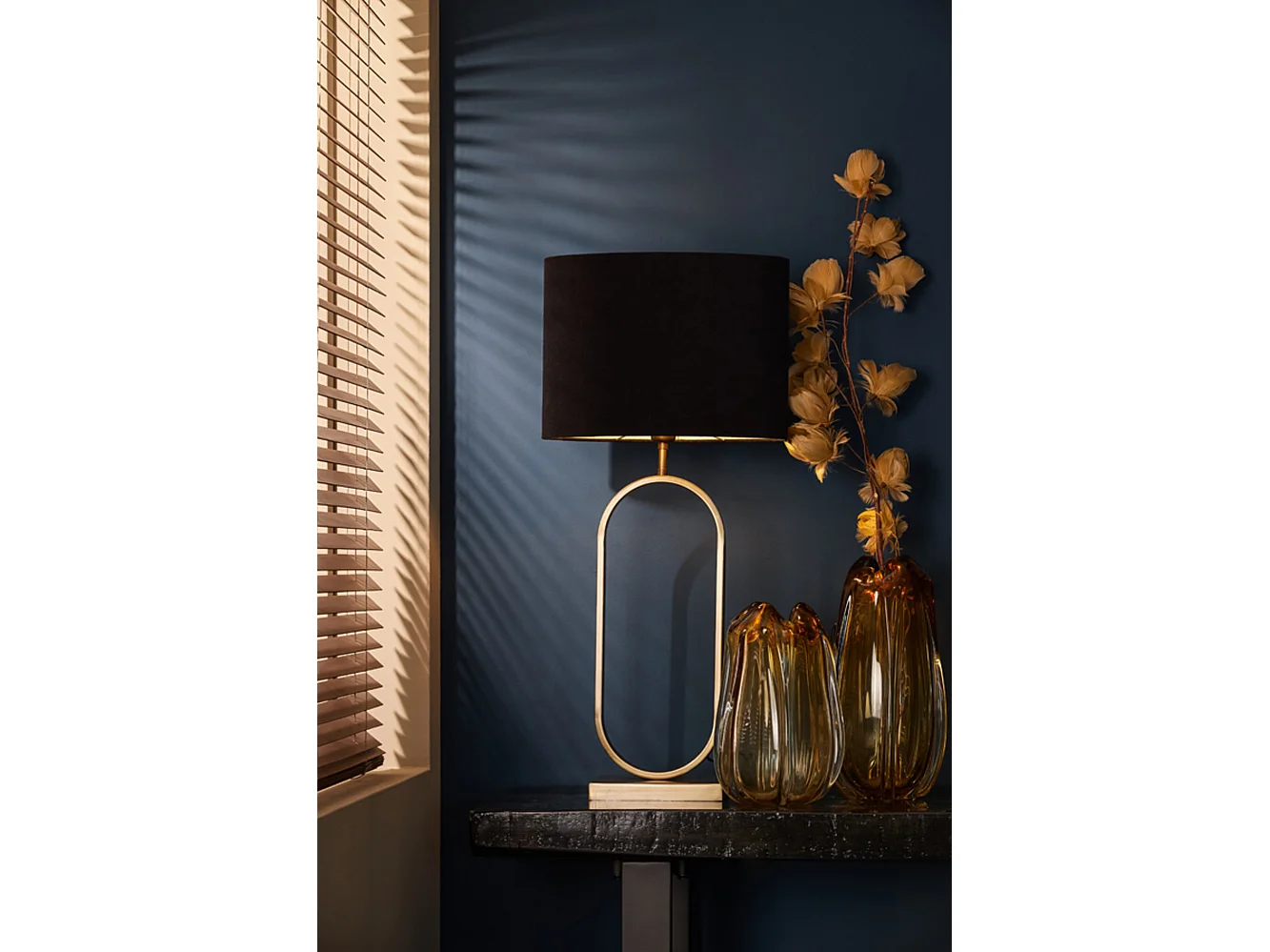 Lampvoet JAMIRI - 20x13x55cm - Brons