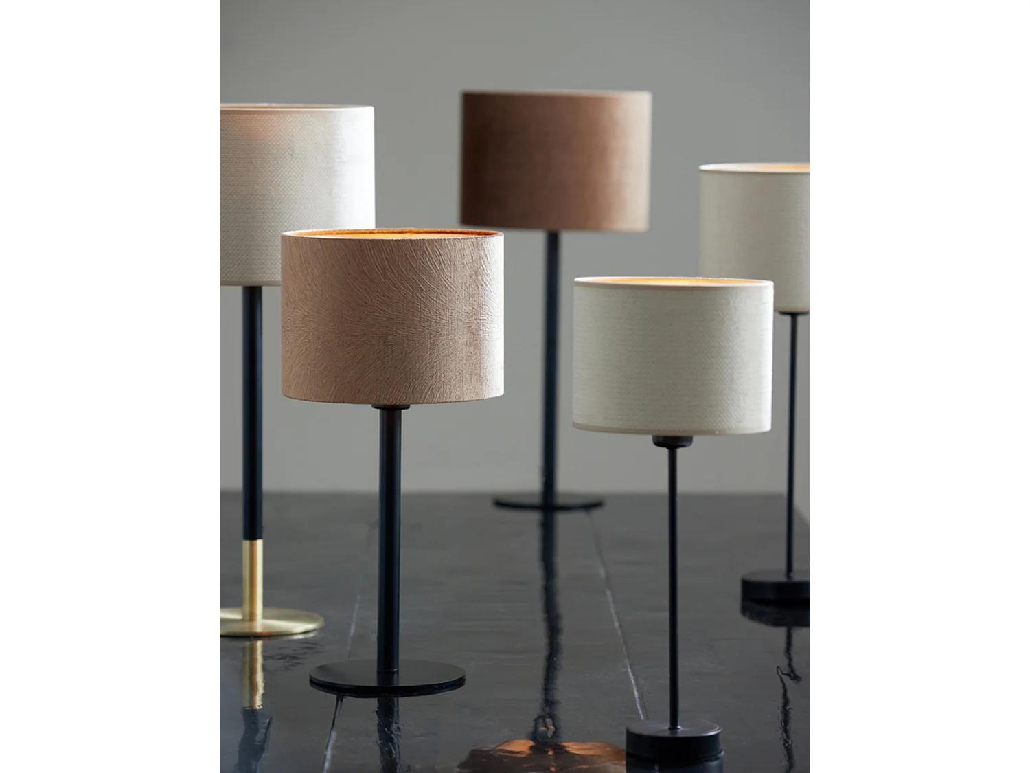 Pied de lampe HOUSTON - Ø10x38cm - Noir