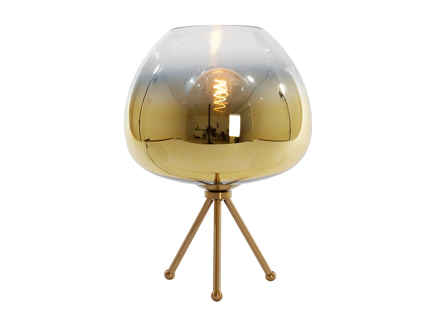 Lampe de table MAYSON - Ø30x43cm - Doré