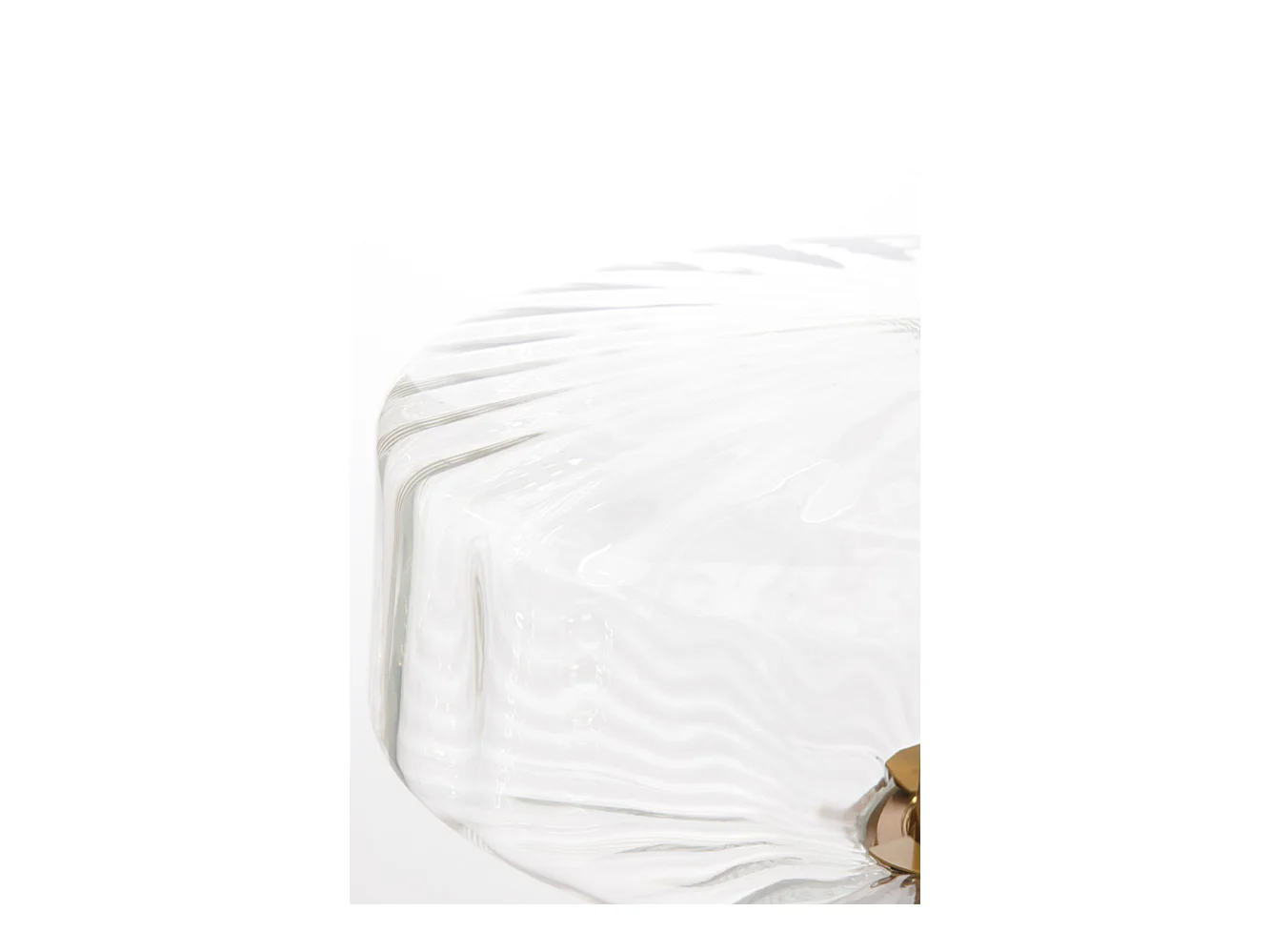 Lampe de table PLEAT - Ø30x45cm - Transparent