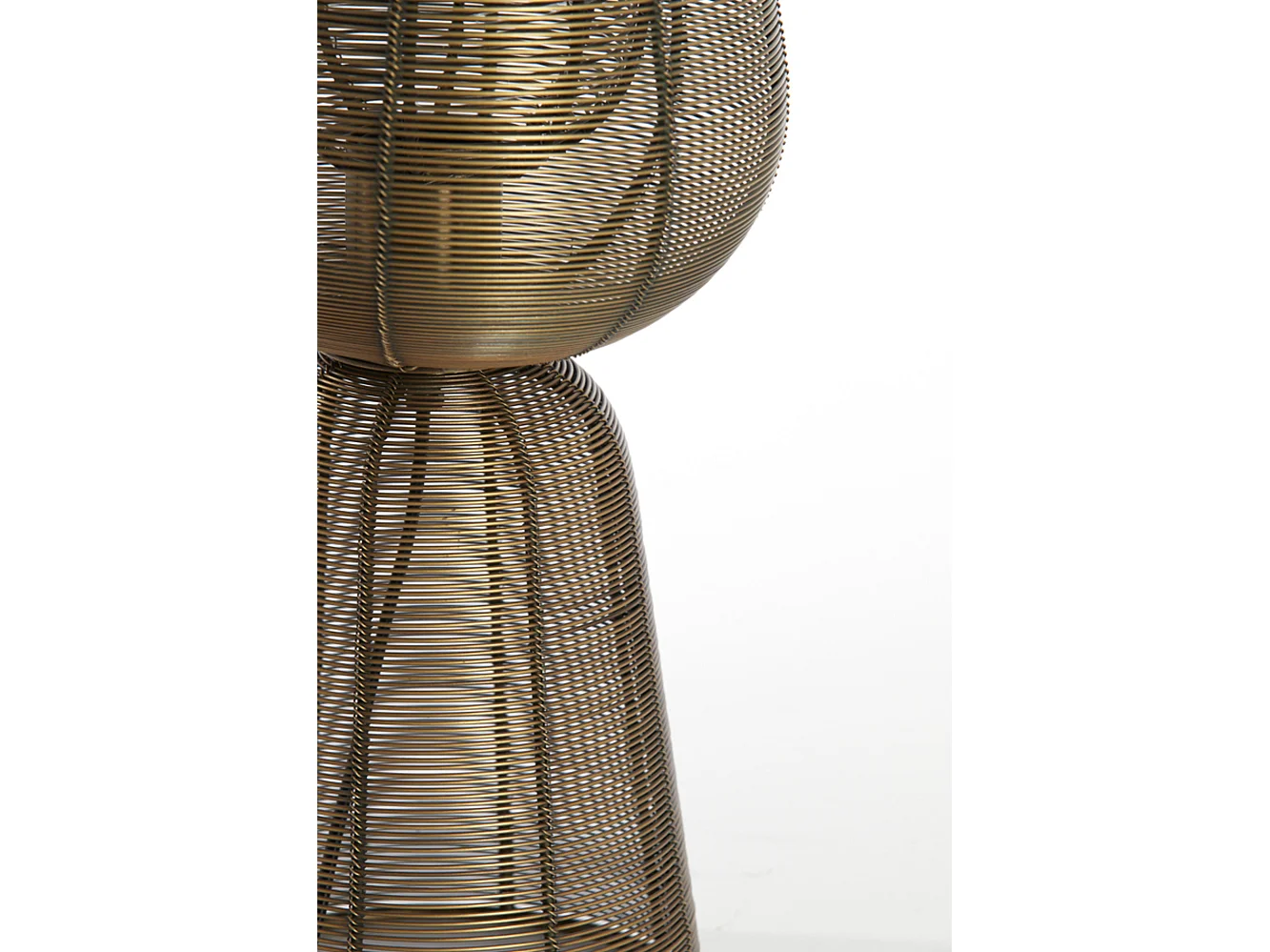 Lampe de table ABOSO - Ø18x42cm - Bronze