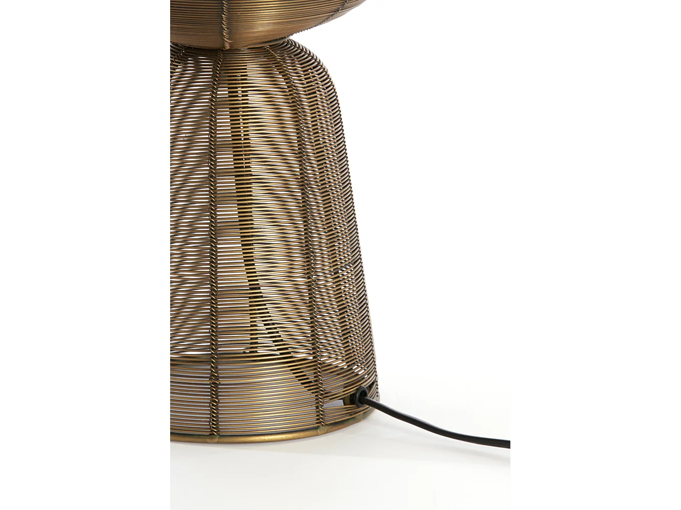 Lampe de table ABOSO - Ø18x42cm - Bronze