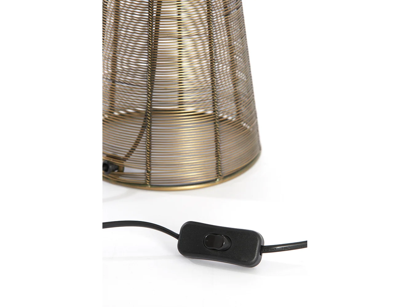 Lampe de table ABOSO - Ø18x42cm - Bronze