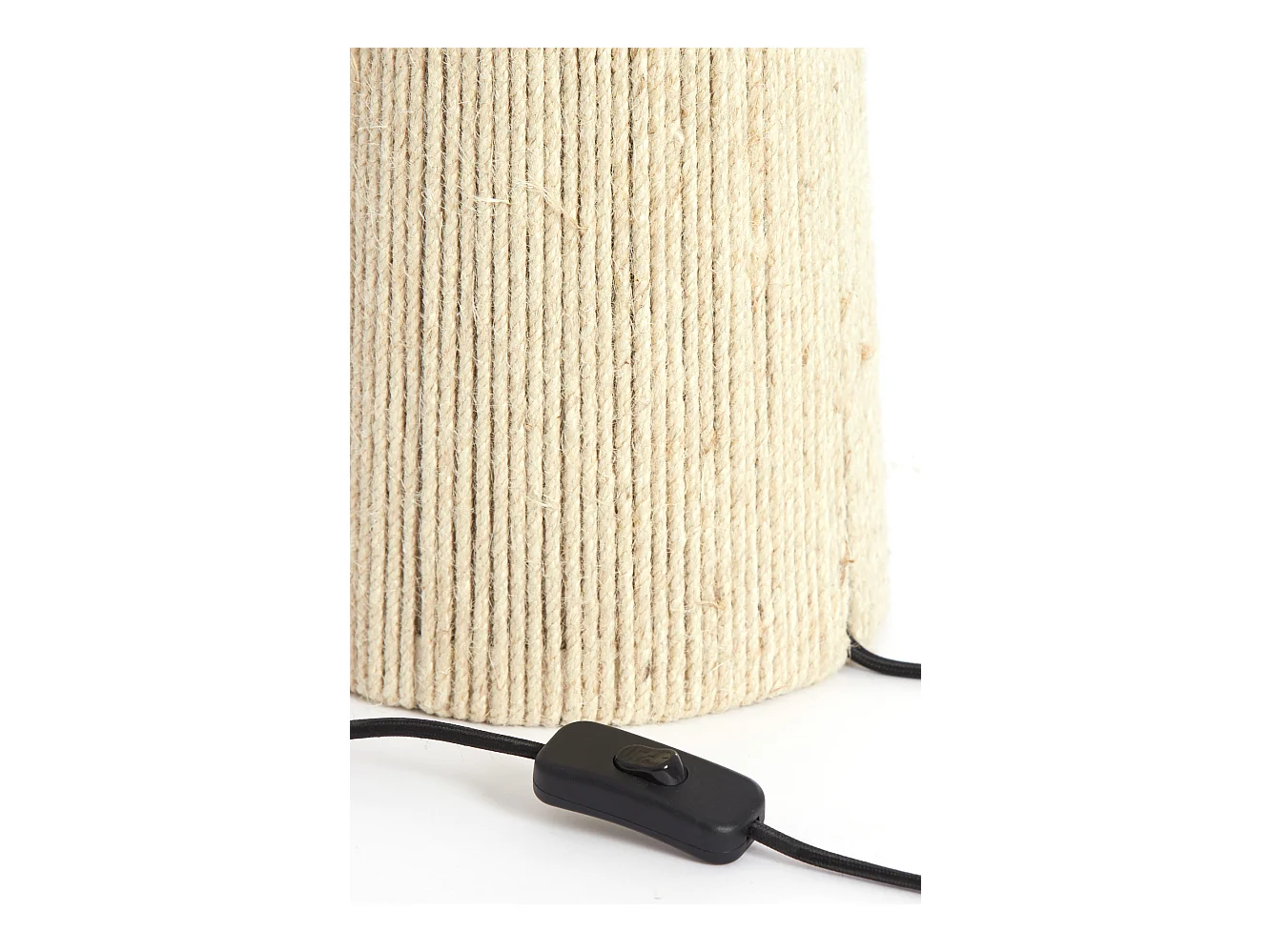 Lampe de table PITINO - Ø31,5x51cm - Marron