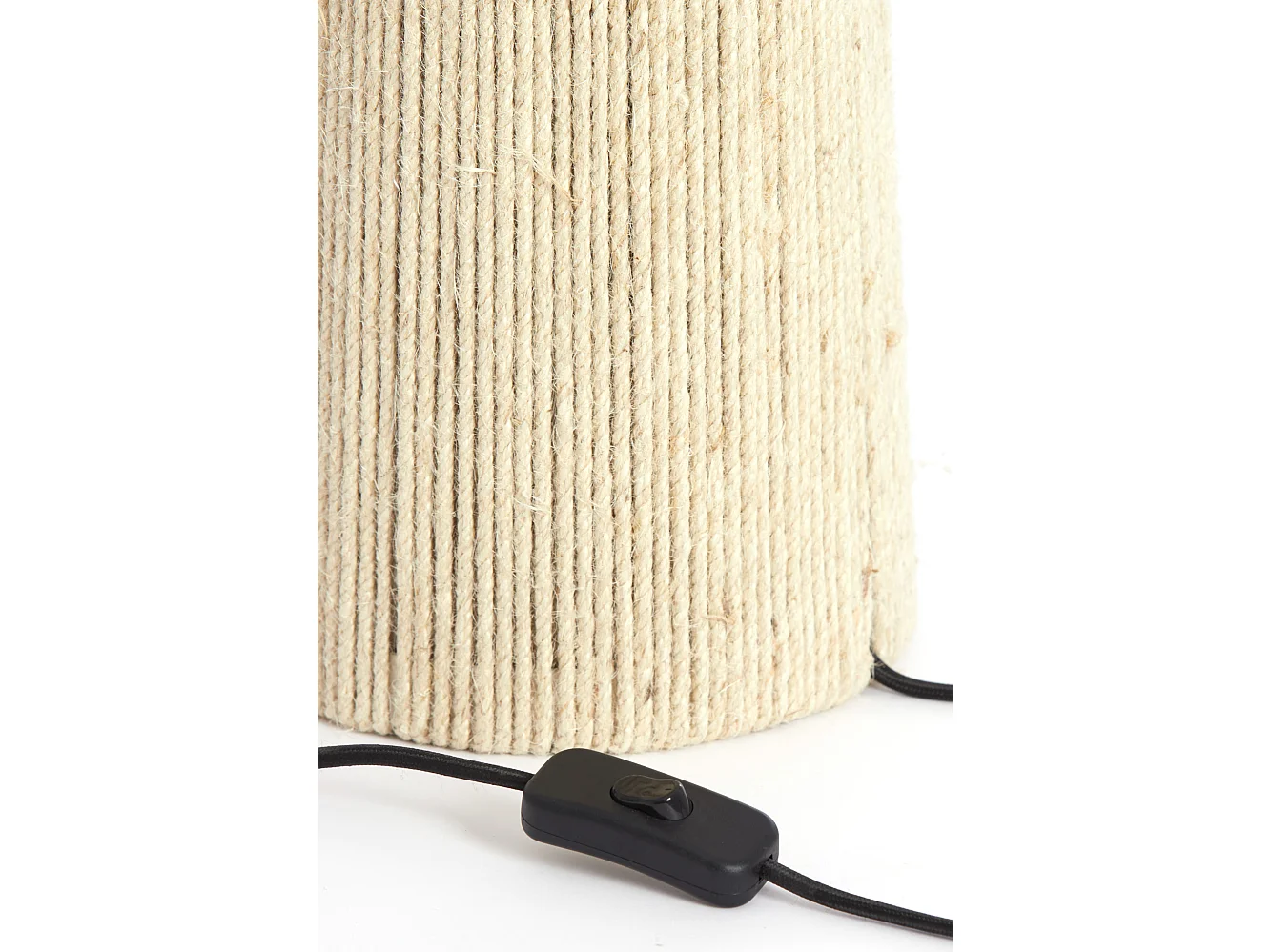 Lampe de table PITINO - Ø31,5x51cm - Marron