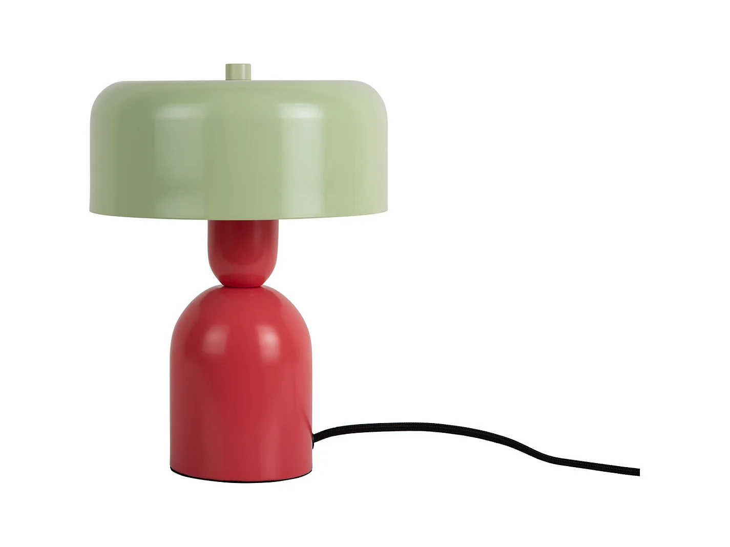 Lampe de table Double Funky - Rouge écarlate et vert tendre