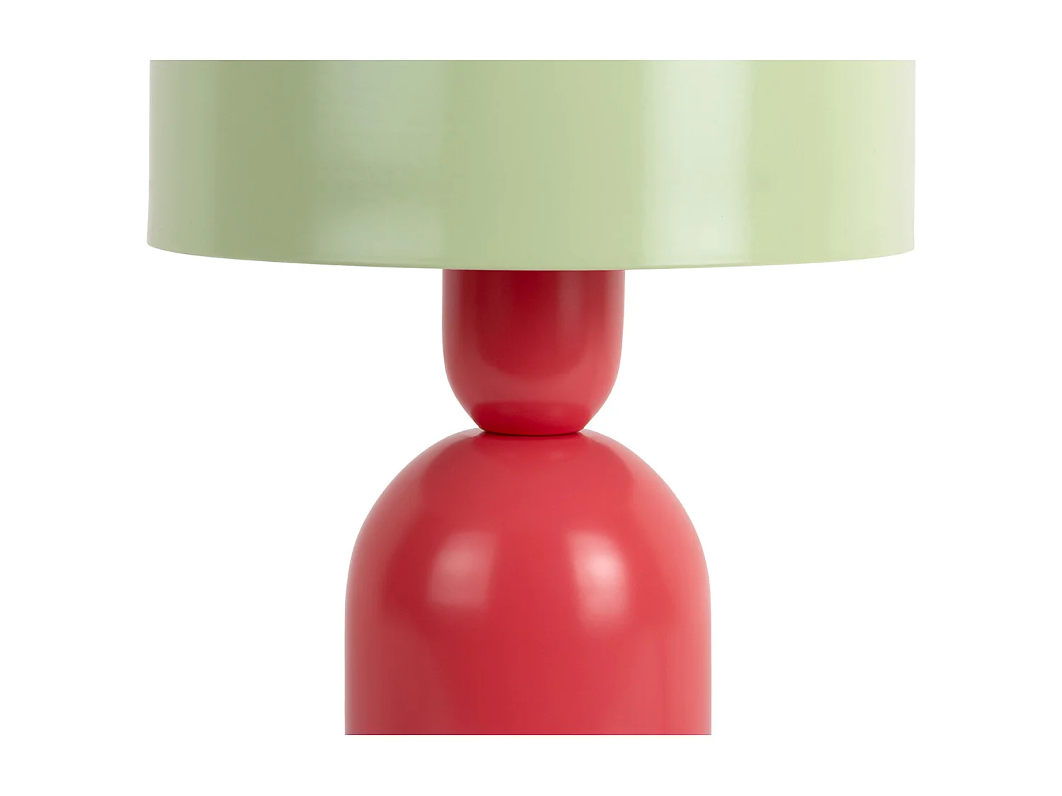Lampe de table Double Funky - Rouge écarlate et vert tendre