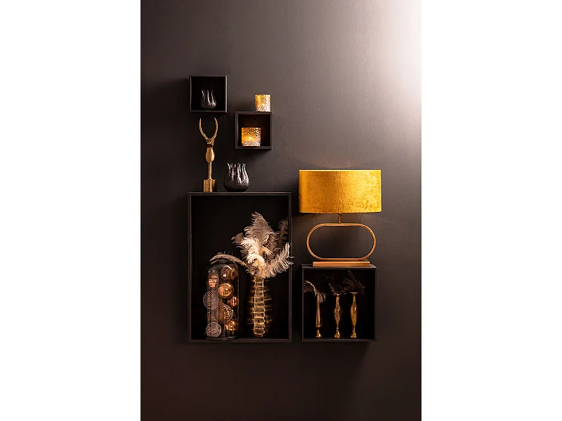 Pied de lampe JAMIRO - 37x13x29cm - Bronze