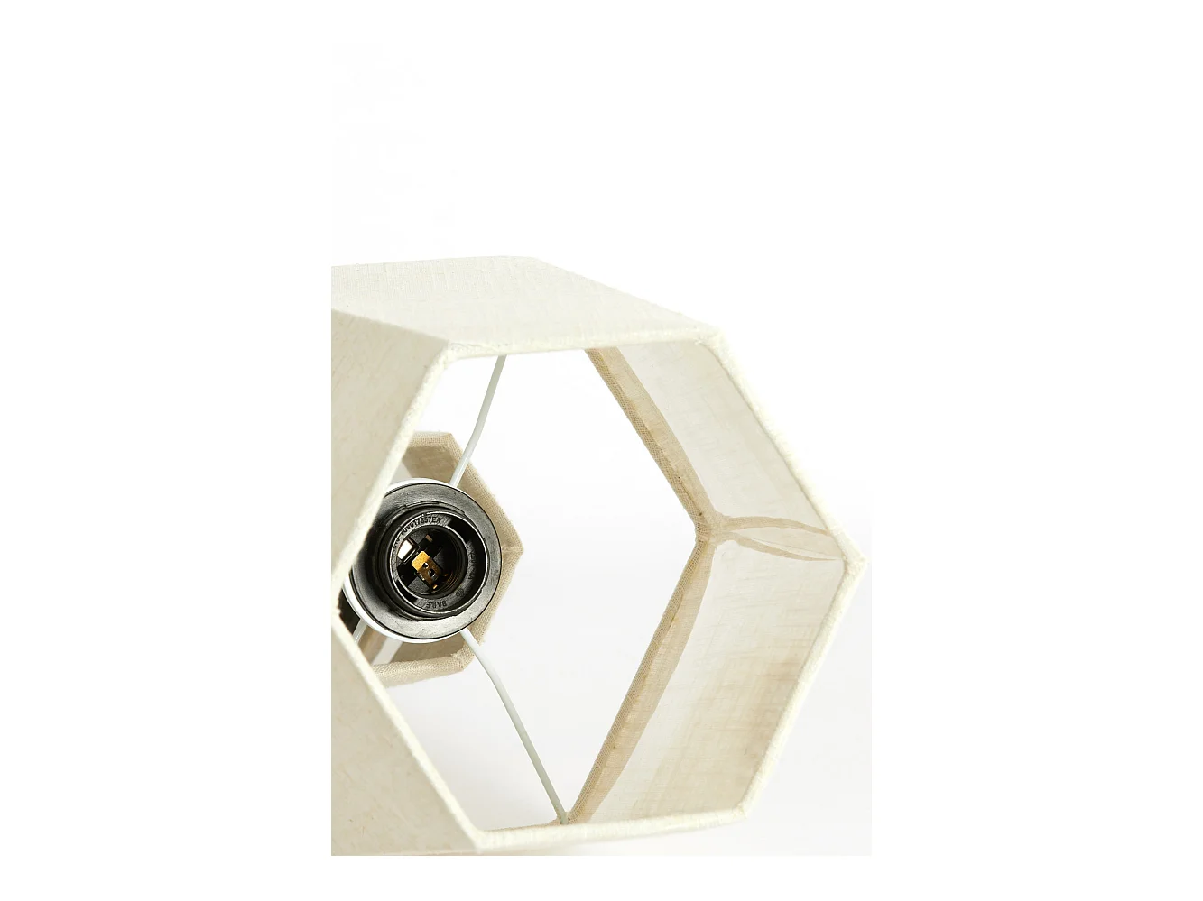 Lampe de table MUSABO - Ø25x49cm - Blanc