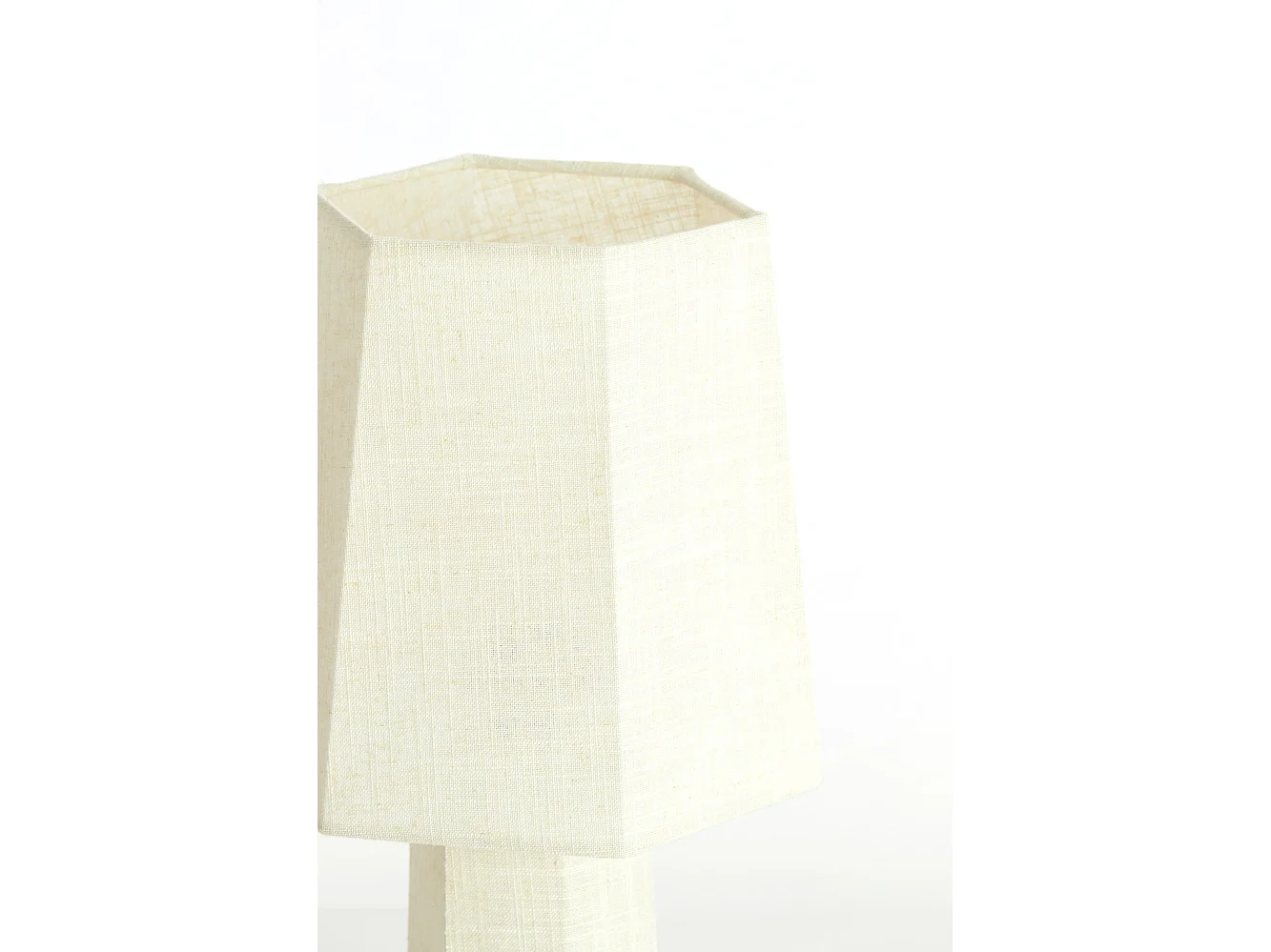 Lampe de table MUSABO - Ø25x49cm - Blanc
