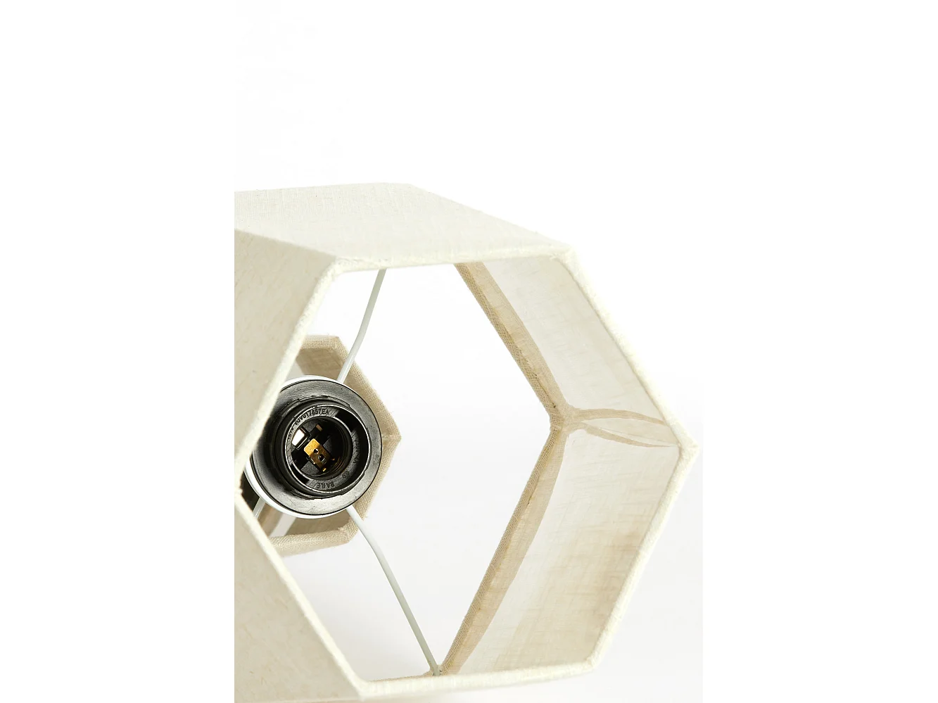 Lampe de table MUSABO - Ø25x49cm - Blanc