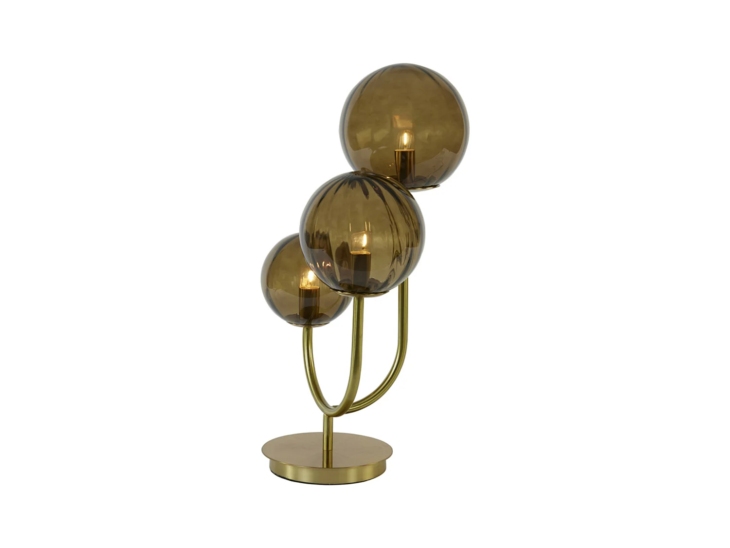 Tischlampe MAGDALA - 38x20x60cm - Braun