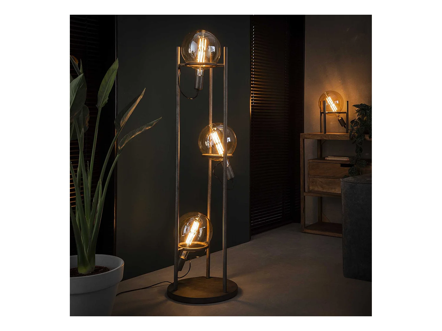 Lampe de table Saturn - Industrielle - Ø20