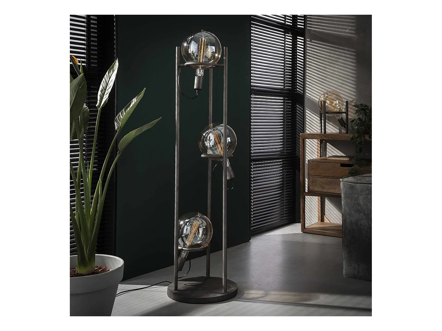 Lampe de table Saturn - Industrielle - Ø20