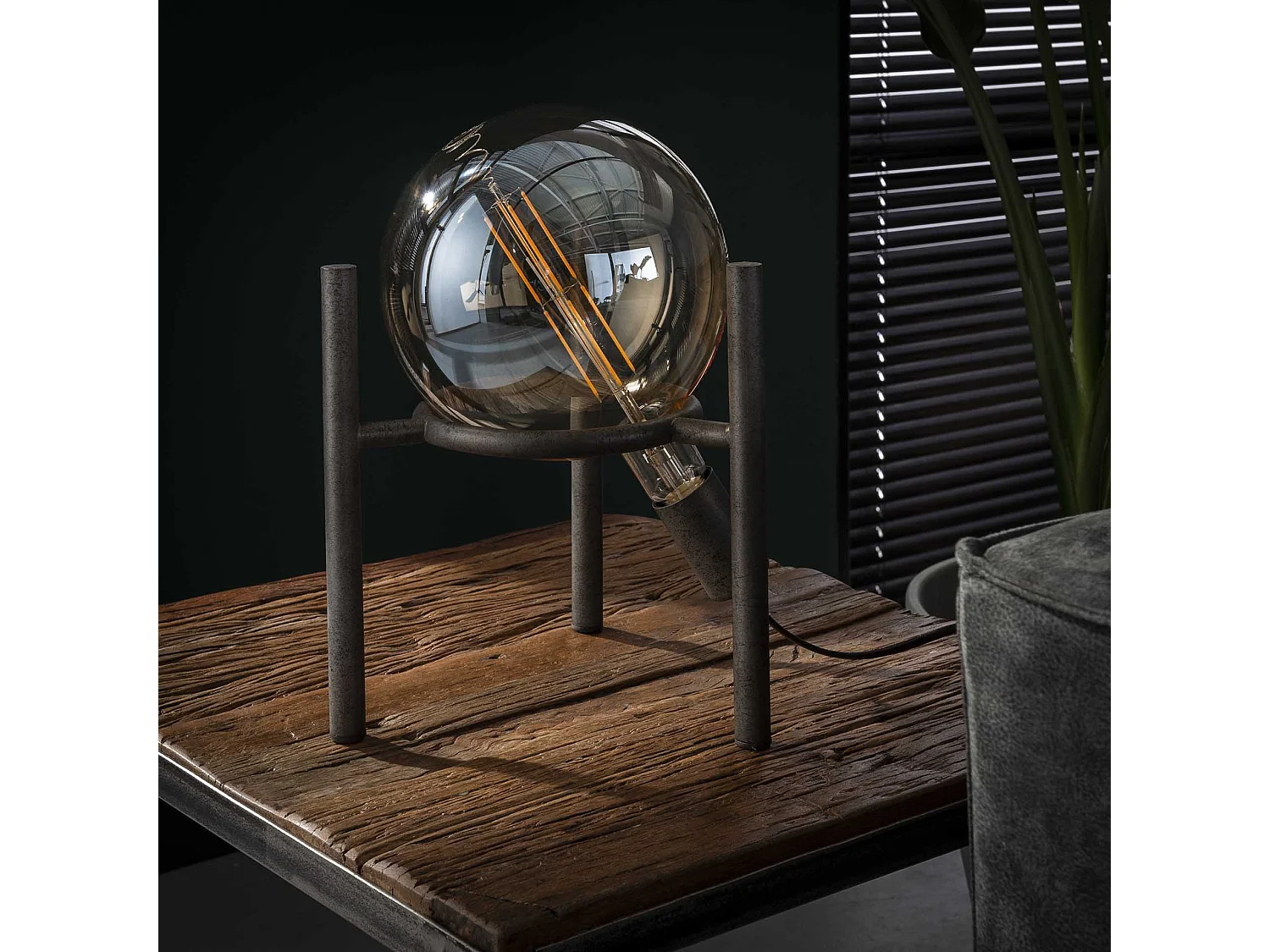 Lampe de table Saturn - Industrielle - Ø20