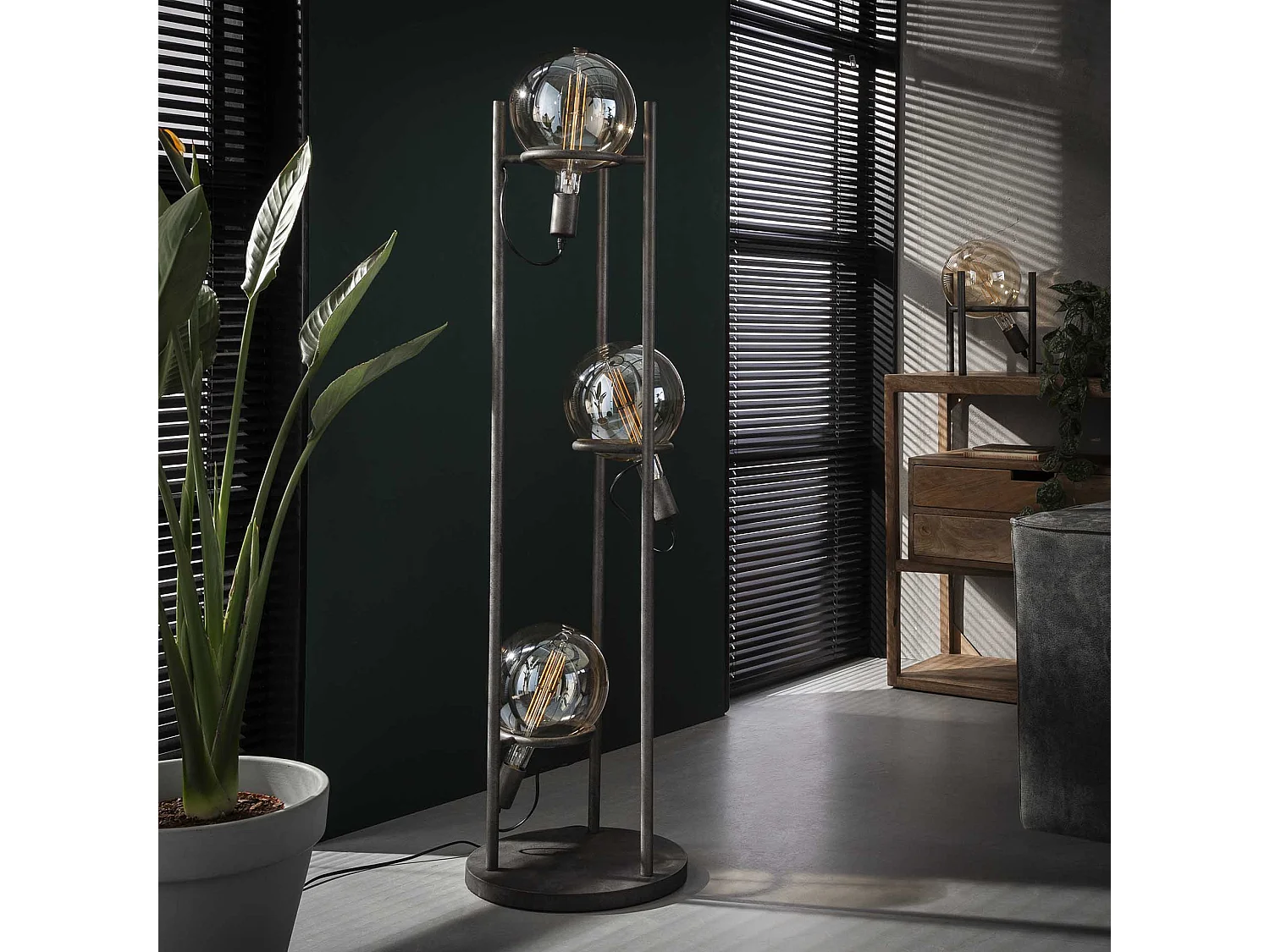 Lampe de table Saturn - Industrielle - Ø20