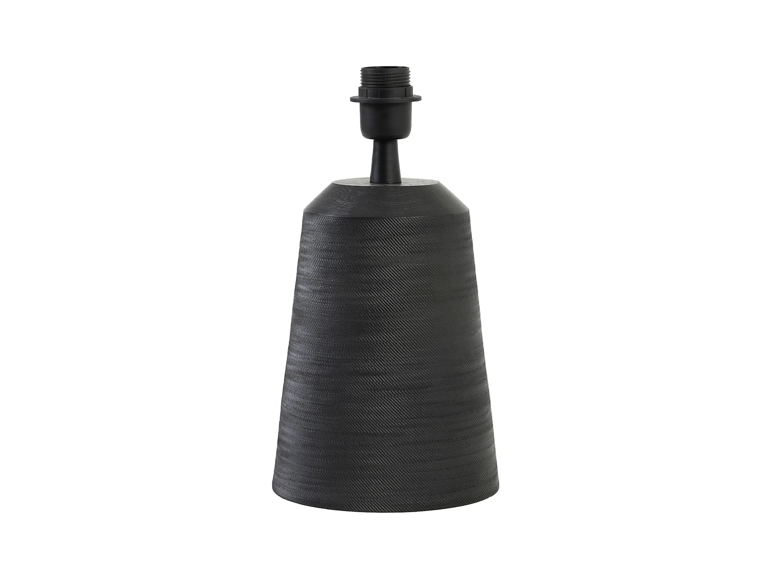 Pied de lampe LILOU - Ø18x28cm - Noir