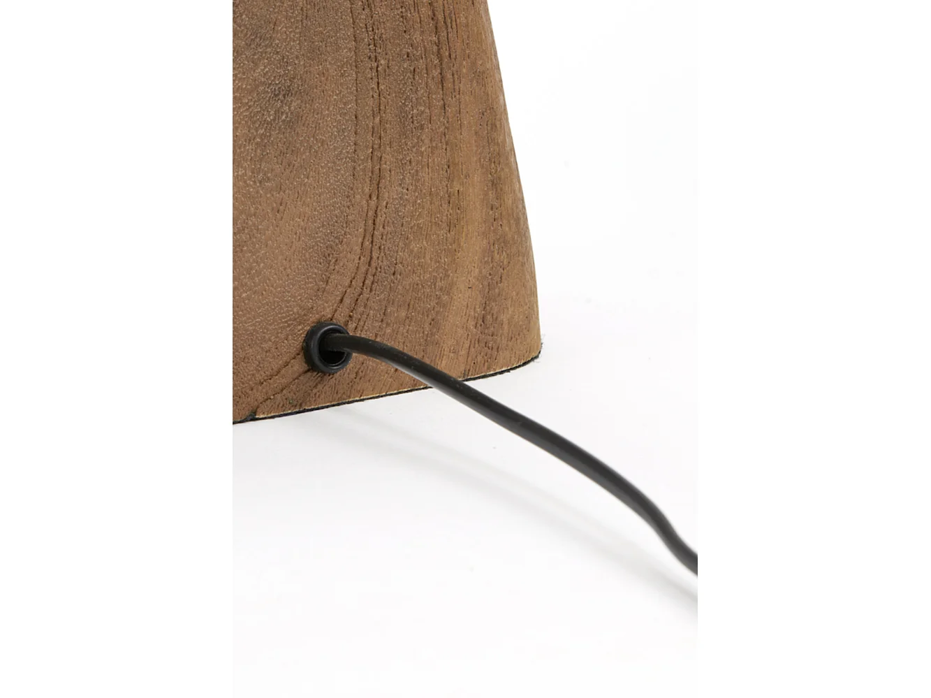 Pied de lampe KARDAN - 16x10x21cm - Marron