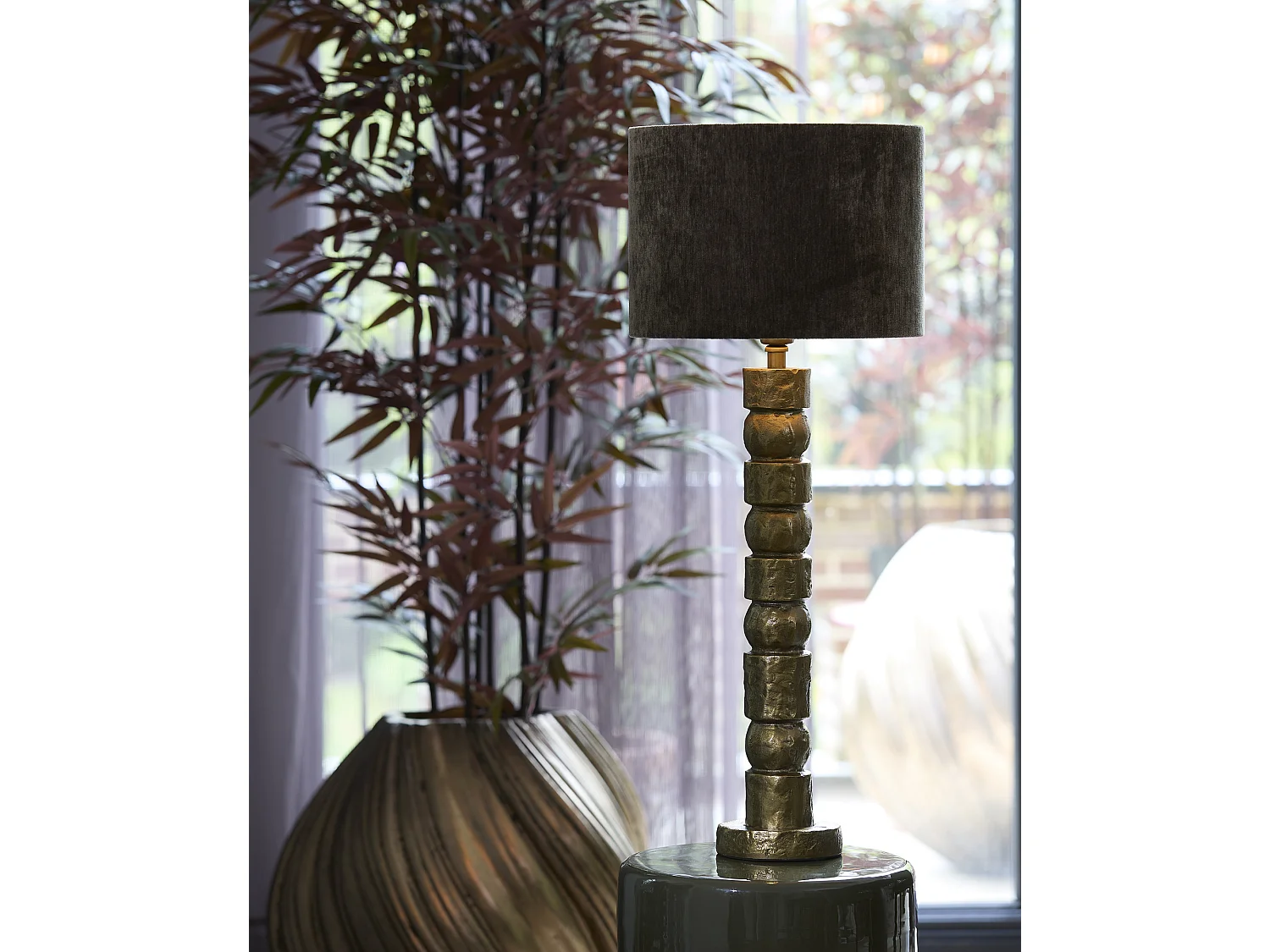 Pied de lampe AKTI - Ø13x58cm - Bronze