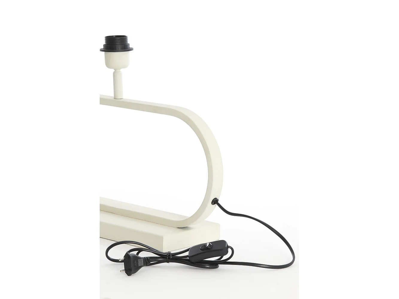 Pied de lampe JAMIRO - 37x13x29cm - Blanc