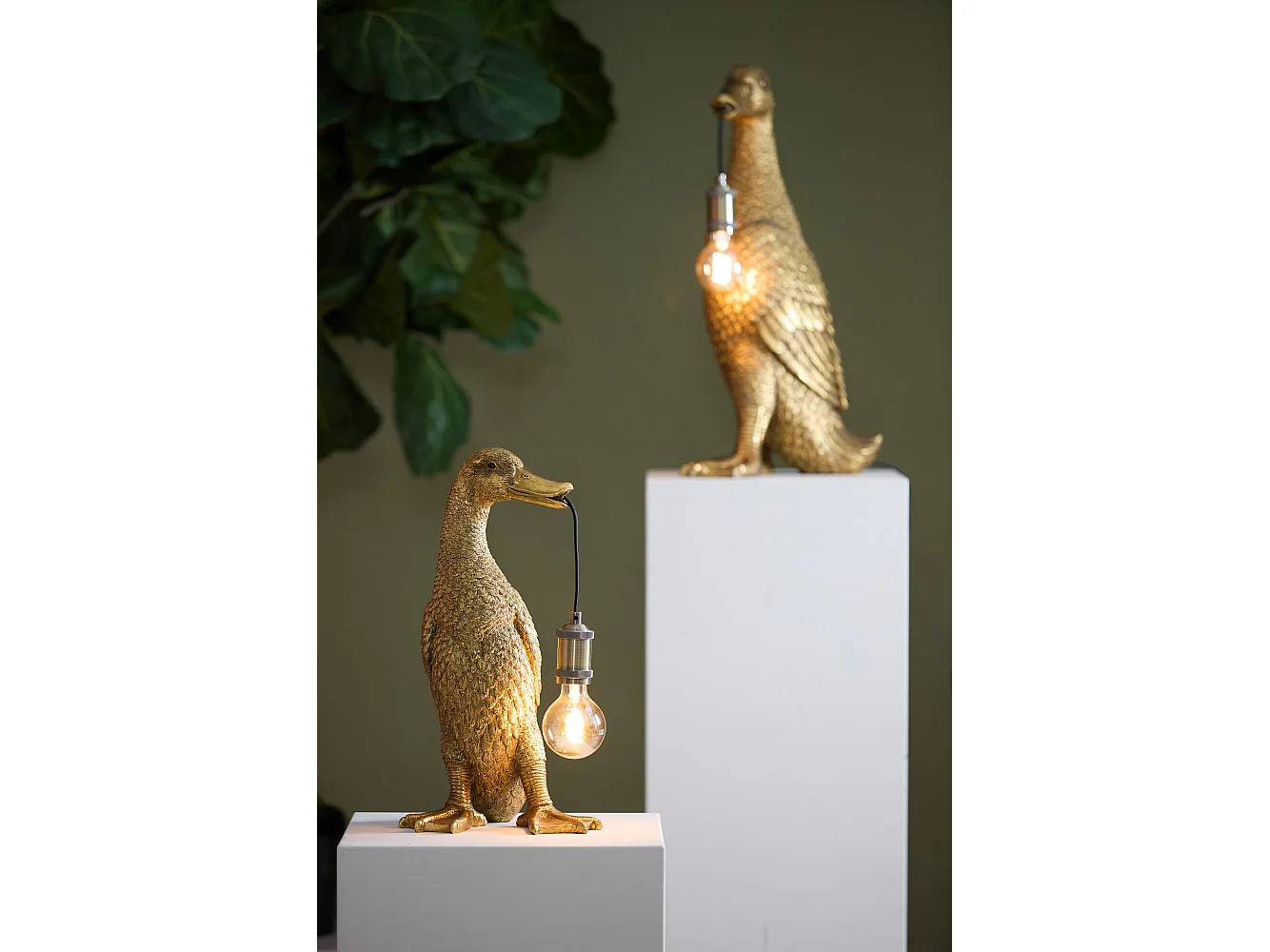 Tafellamp DUCK  - 23.5x23x48.5cm - Brons