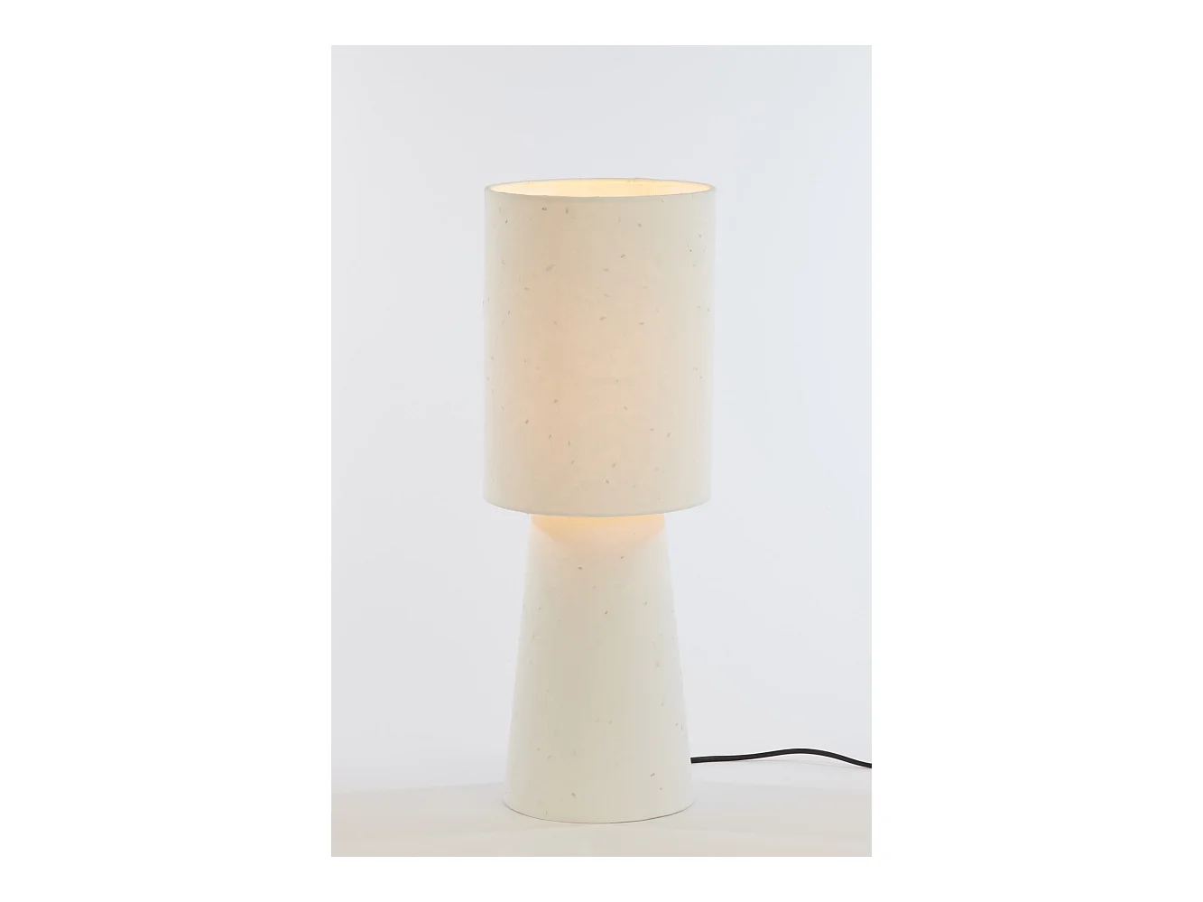 Lampe de table RAENI - Ø20x57,5cm - Blanc