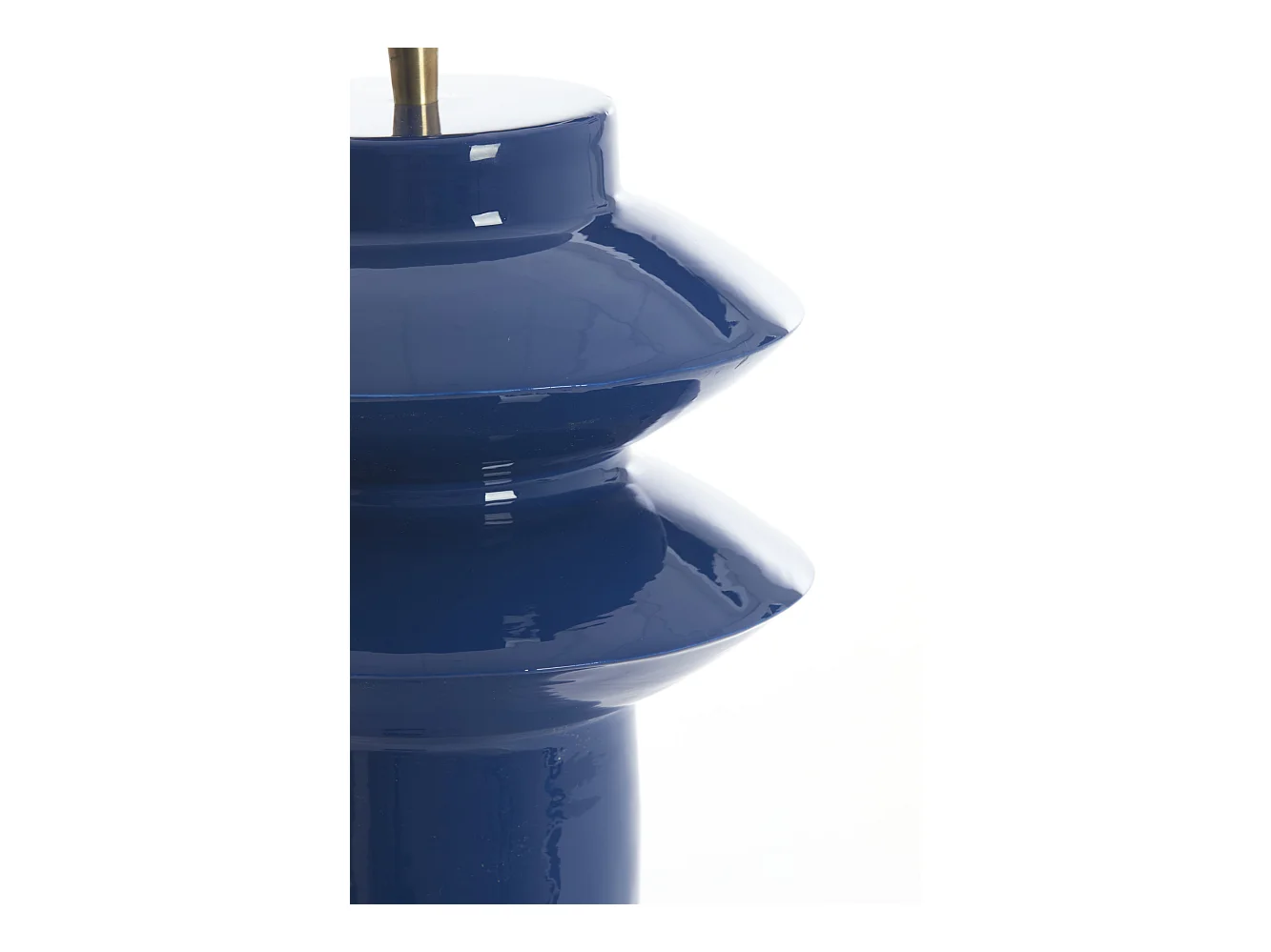 Pied de lampe PETCH - Ø22x40cm - Bleu