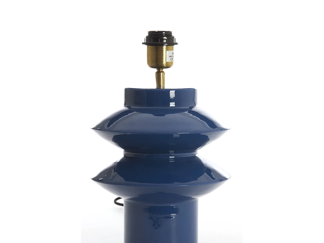 Pied de lampe PETCH - Ø22x40cm - Bleu