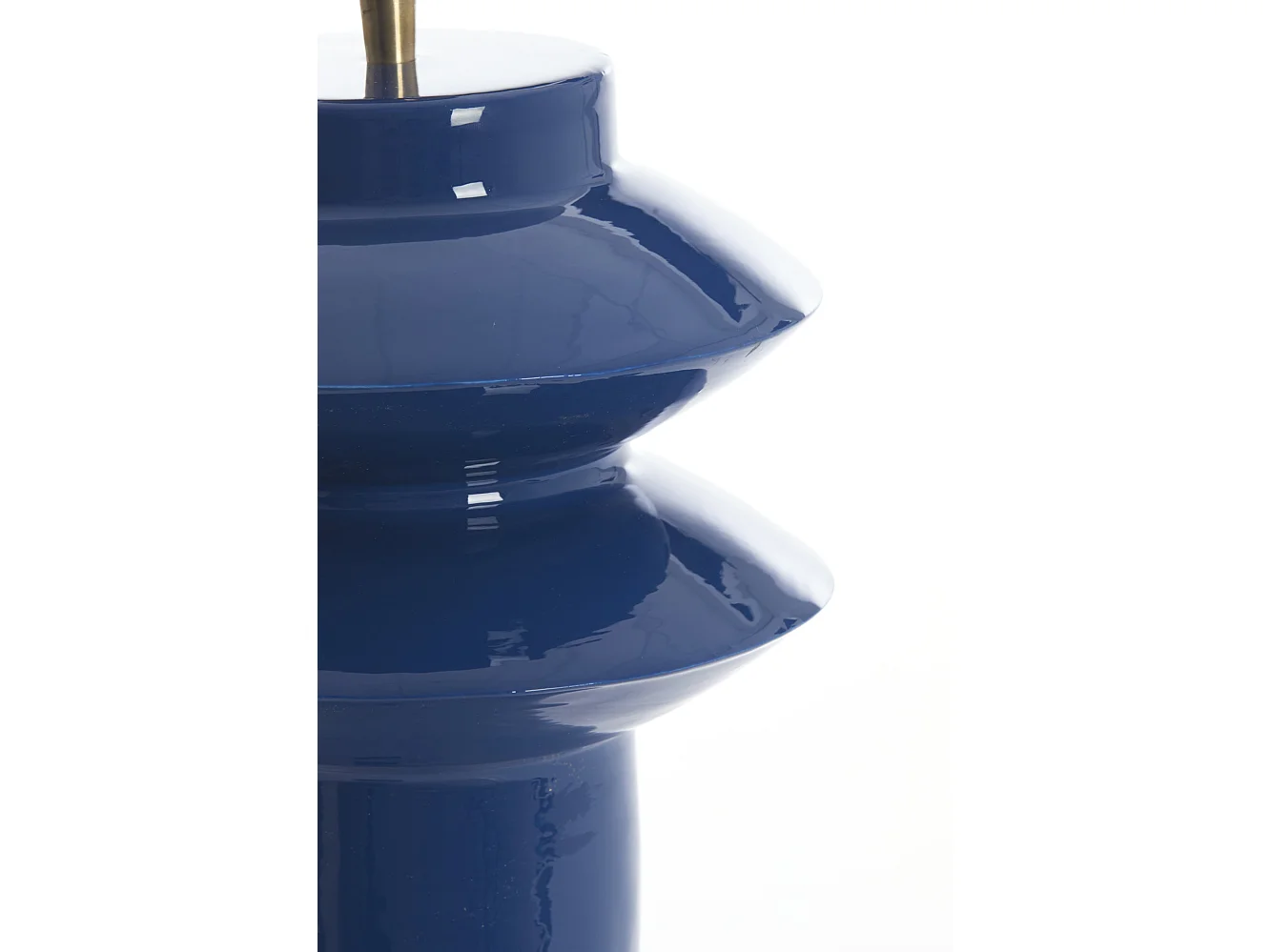 Pied de lampe PETCH - Ø22x40cm - Bleu