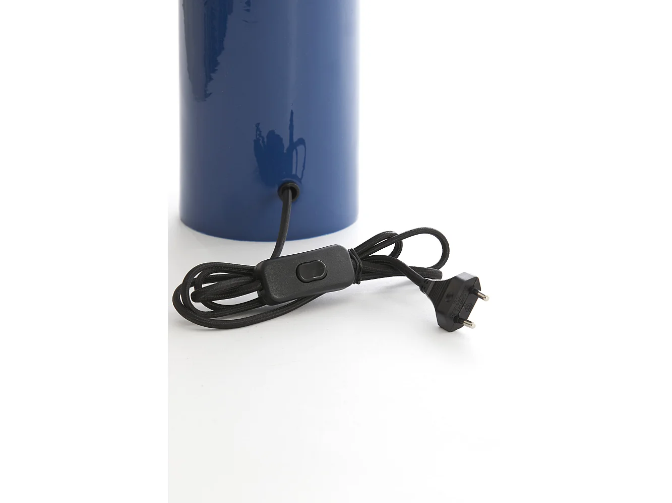 Pied de lampe PETCH - Ø22x40cm - Bleu