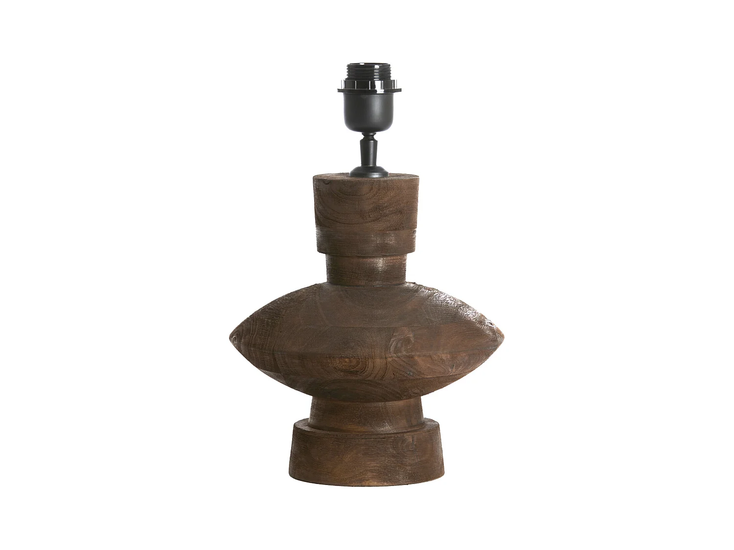 Pied de lampe FIERA - Ø23x25cm - Marron