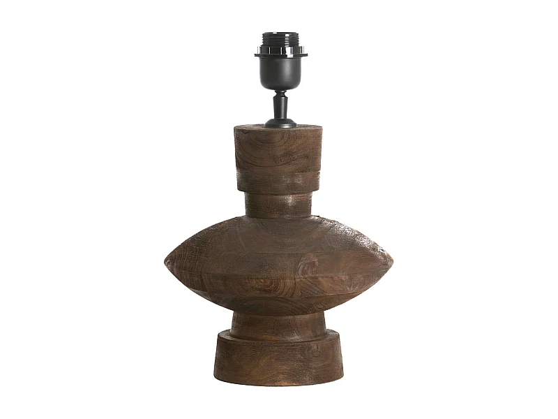 Pied de lampe FIERA - Ø23x25cm - Marron